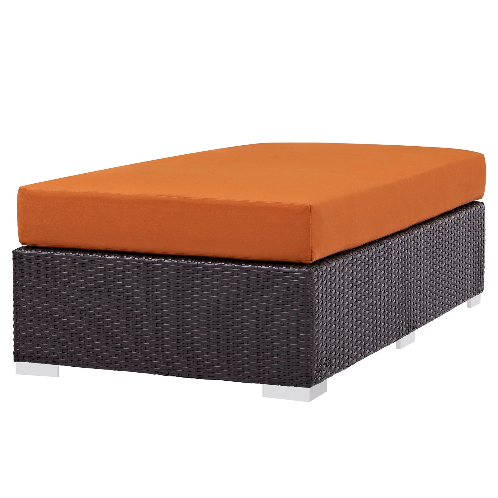 Convene Outdoor Patio Fabric Rectangle Ottoman by Modway