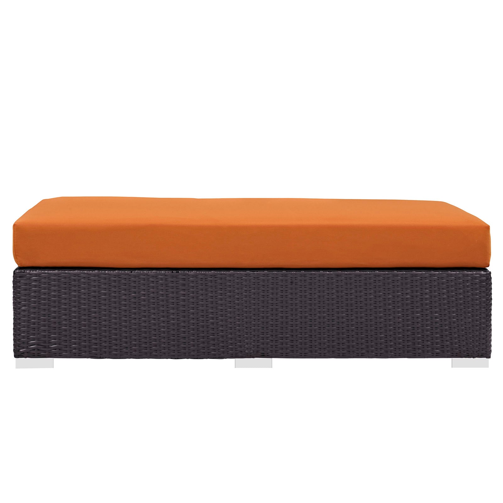 Convene Outdoor Patio Fabric Rectangle Ottoman by Modway
