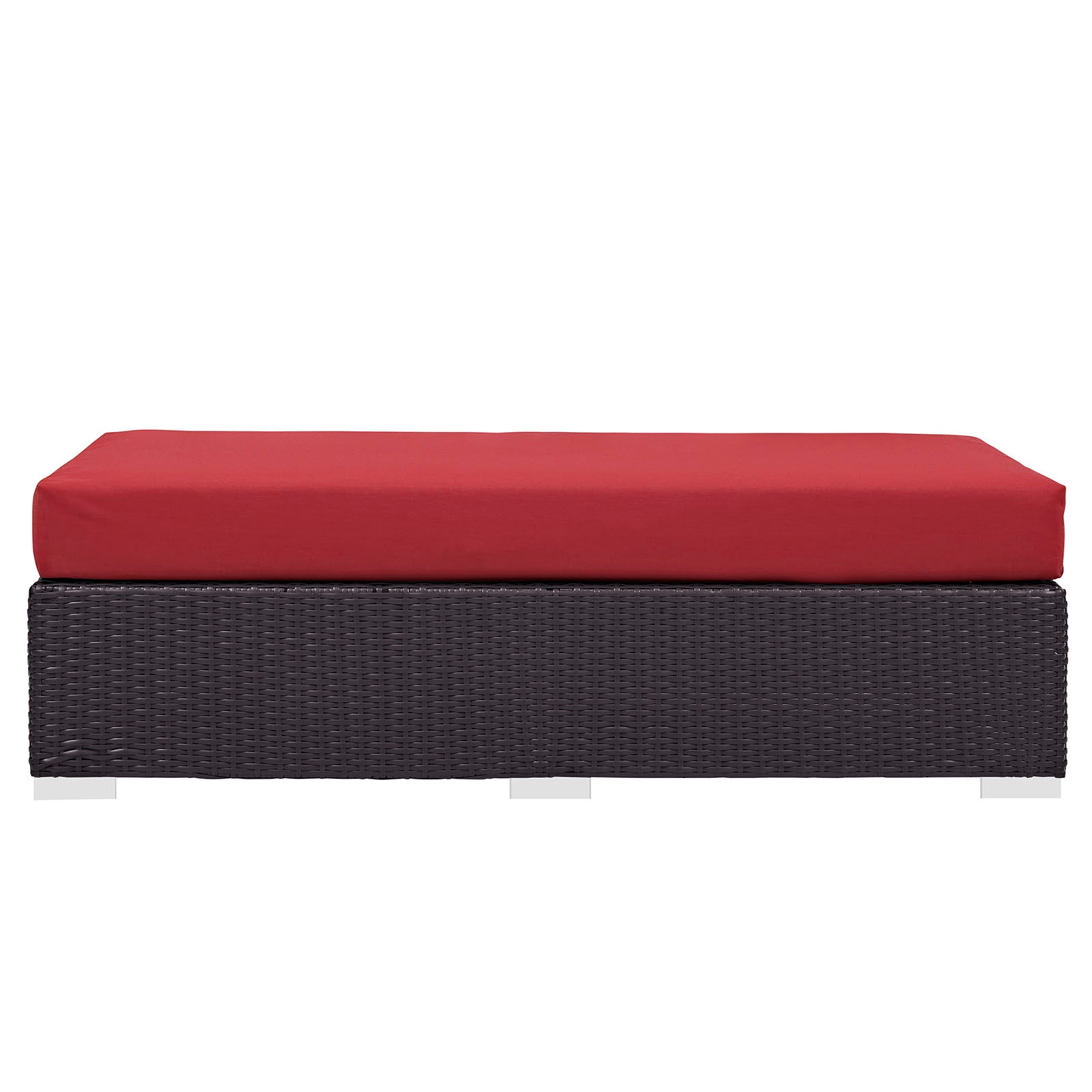 Convene Outdoor Patio Fabric Rectangle Ottoman by Modway