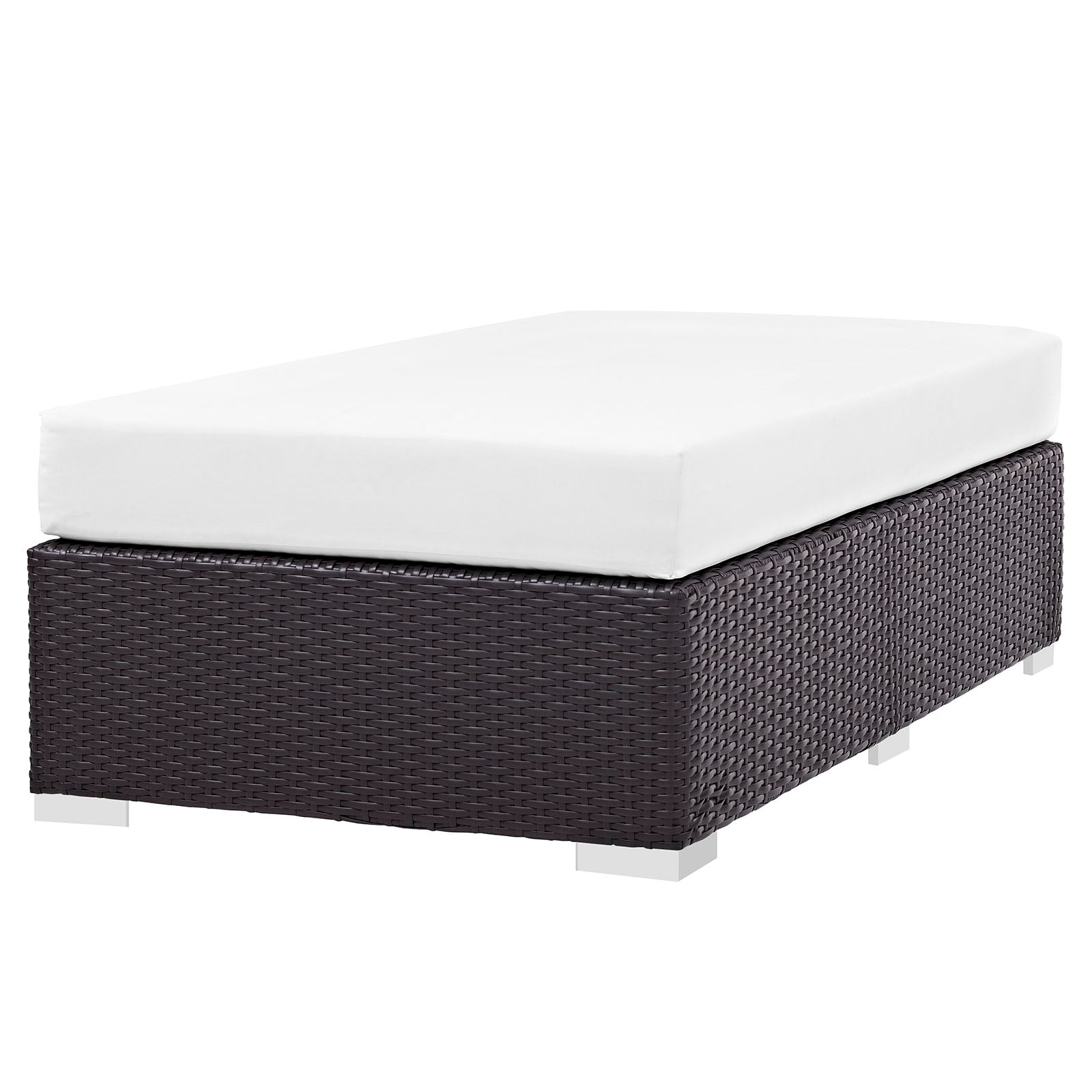 Convene Outdoor Patio Fabric Rectangle Ottoman by Modway