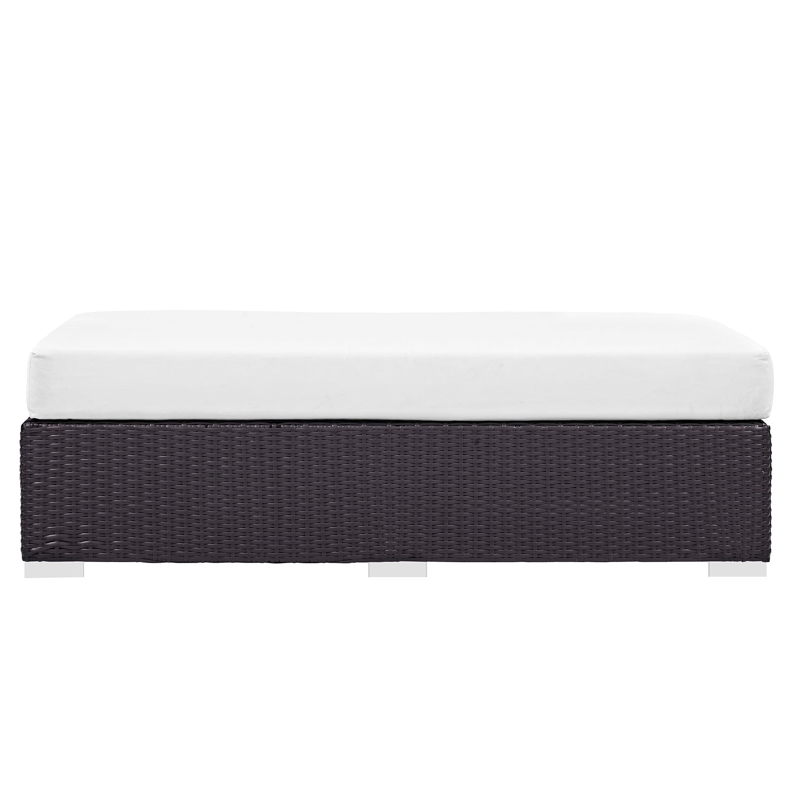 Convene Outdoor Patio Fabric Rectangle Ottoman by Modway