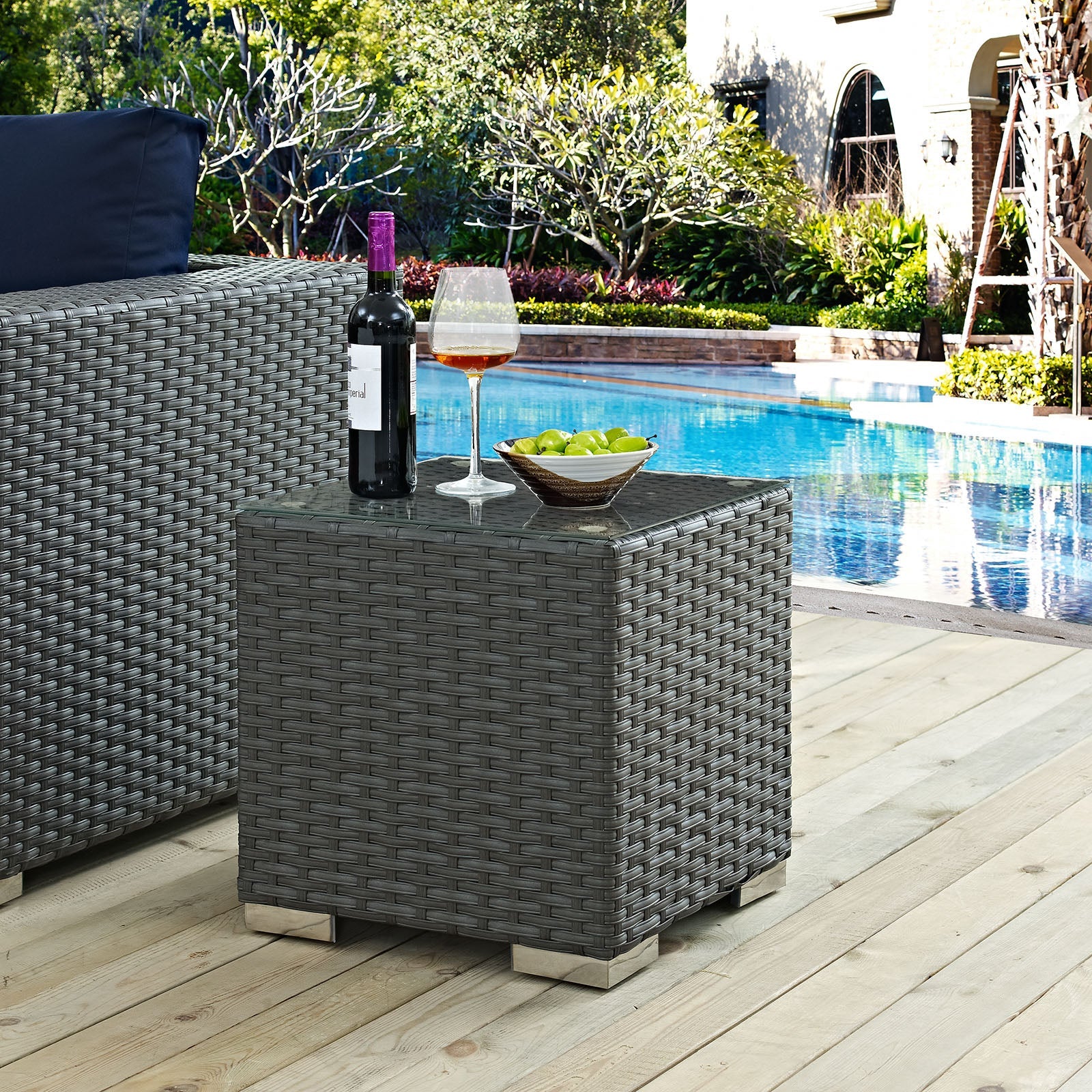Sojourn Outdoor Patio Side Table by Modway