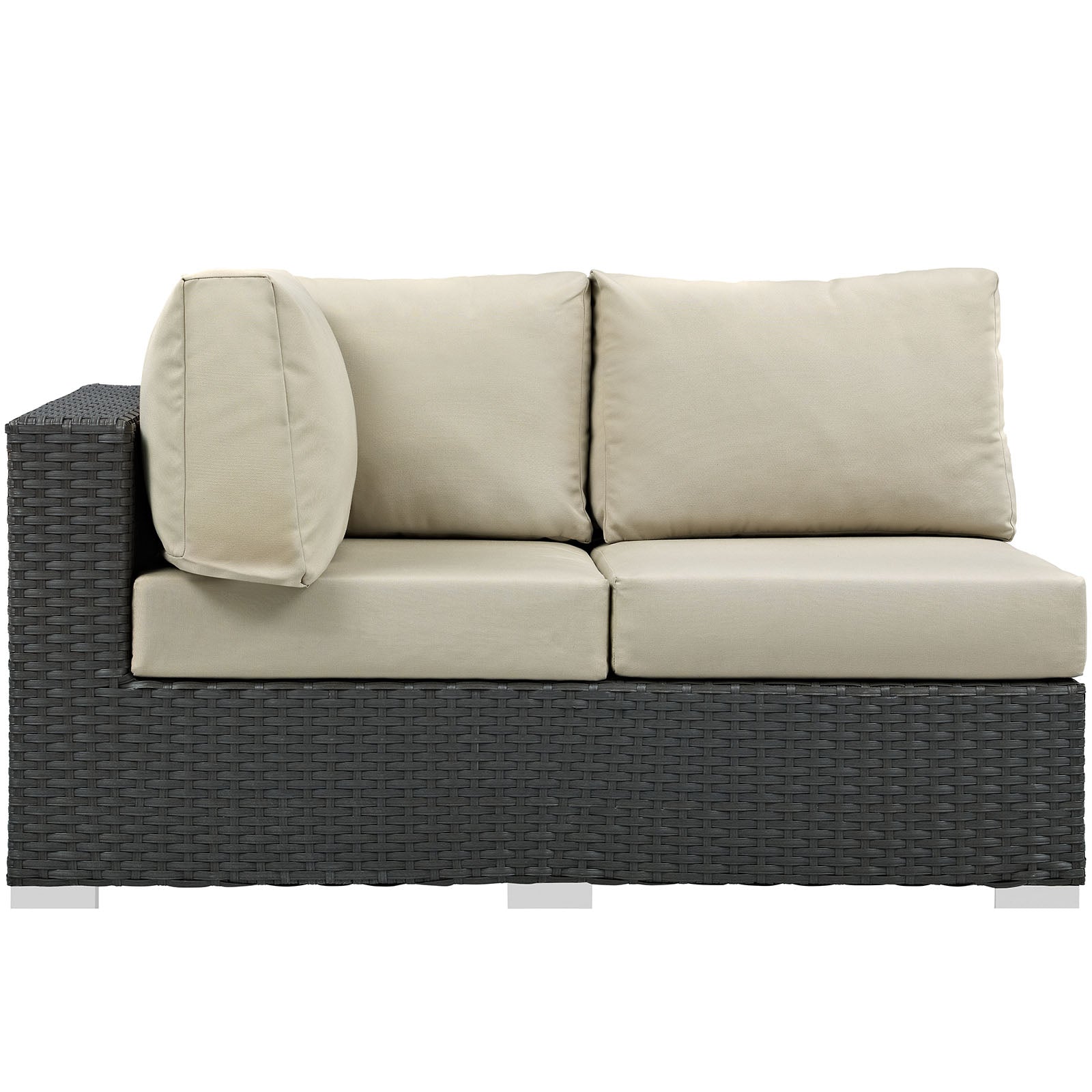 Sojourn Outdoor Patio Sunbrella® Left Arm Loveseat by Modway