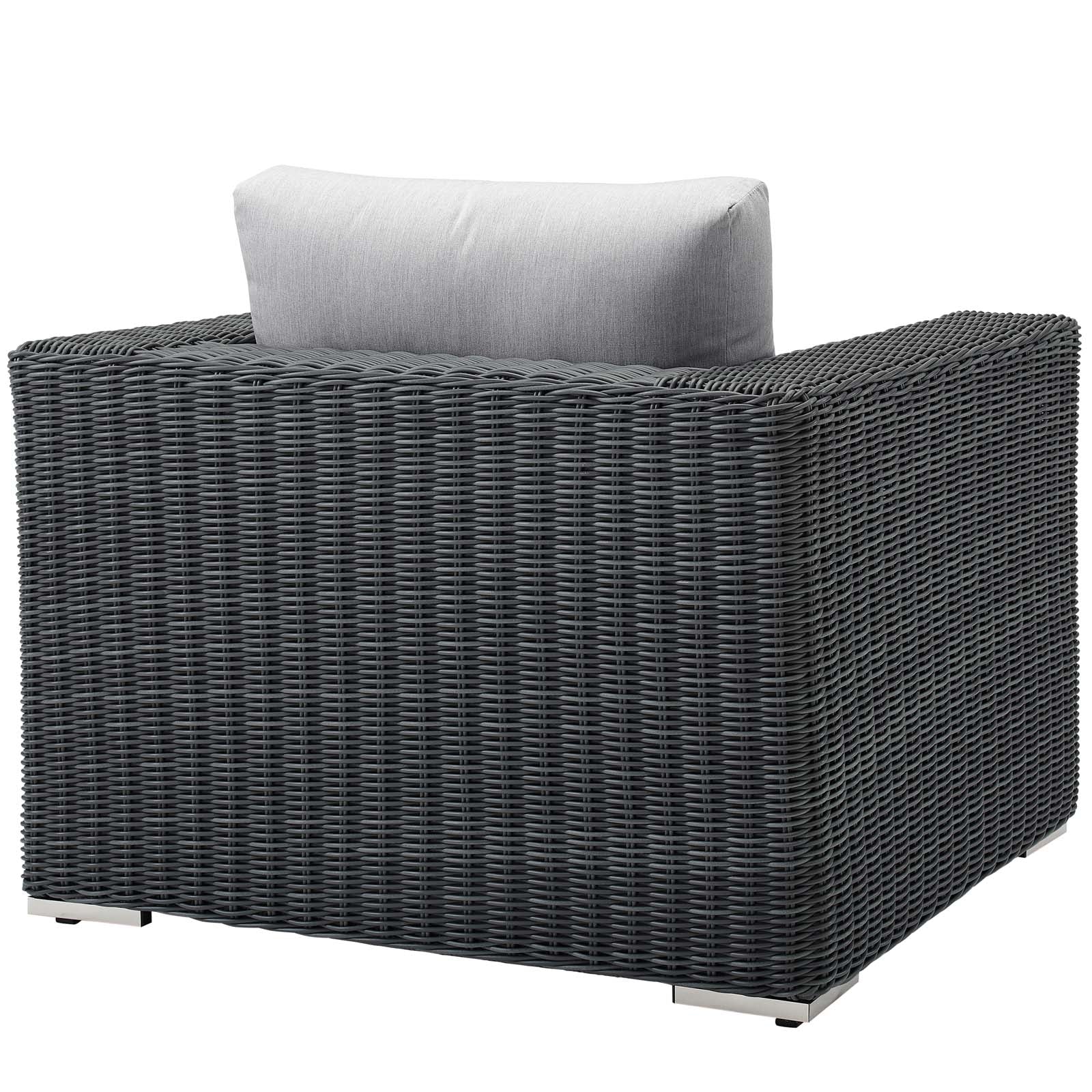 Summon Outdoor Patio Fabric Sunbrella® Armchair by Modway
