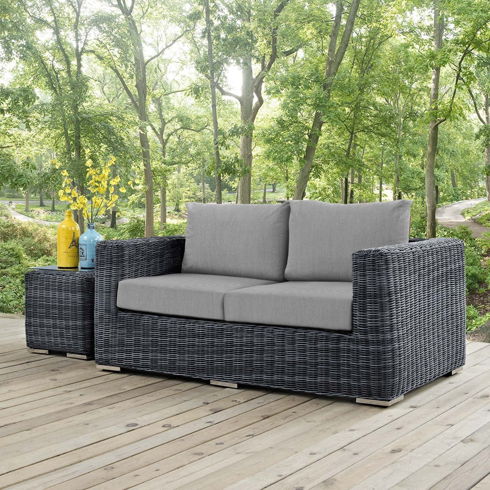 Summon Outdoor Patio Sunbrella® Loveseat by Modway