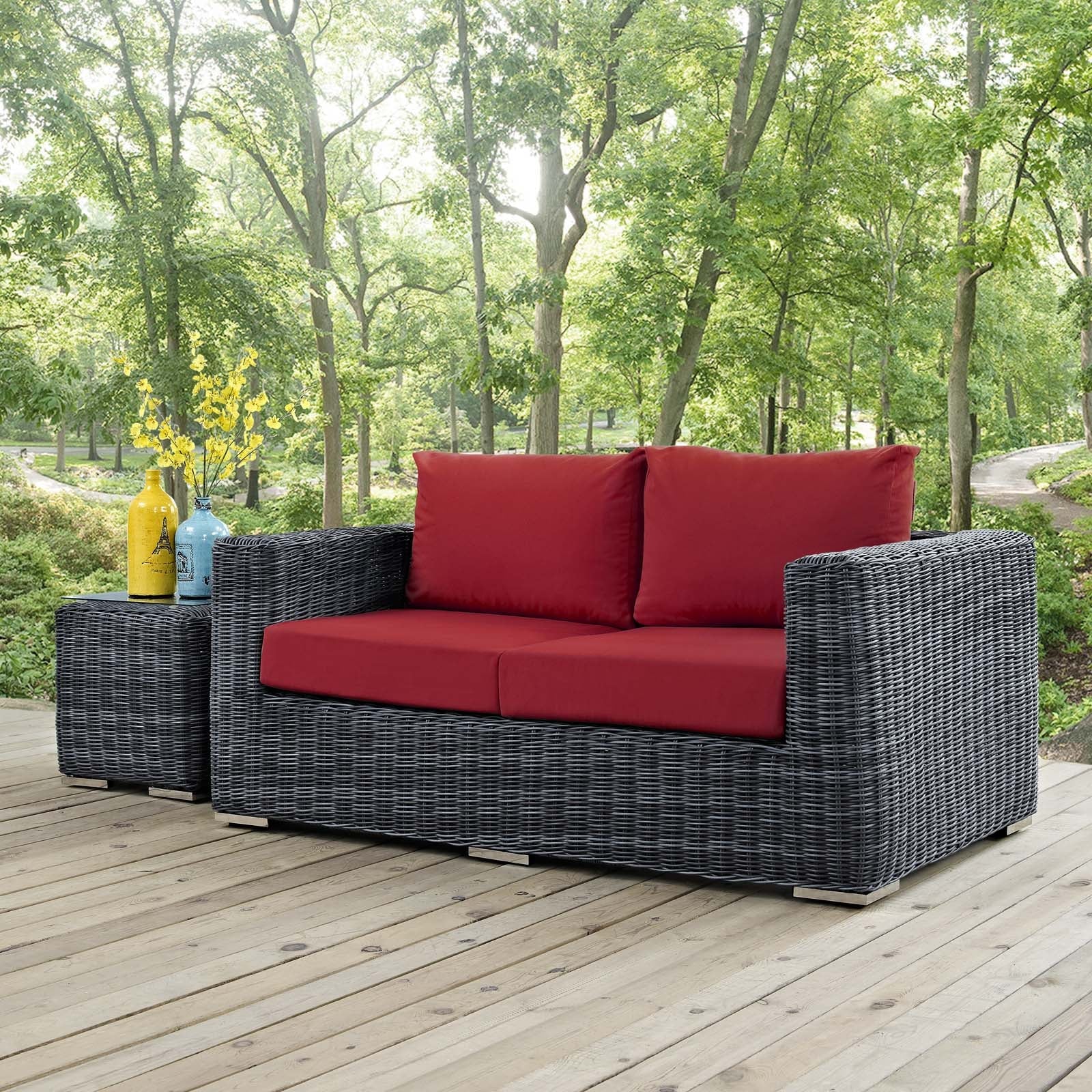 Summon Outdoor Patio Sunbrella® Loveseat by Modway