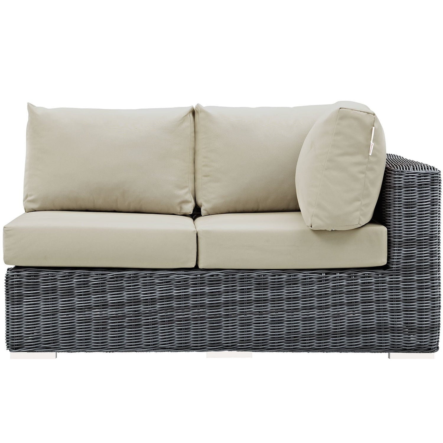 Summon Outdoor Patio Sunbrella® Right Arm Loveseat by Modway