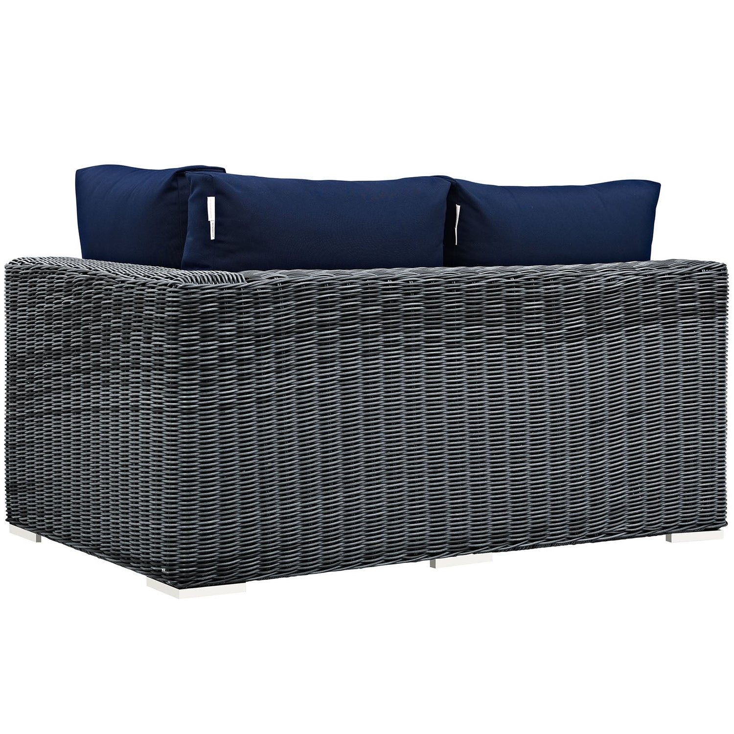 Summon Outdoor Patio Sunbrella® Right Arm Loveseat by Modway