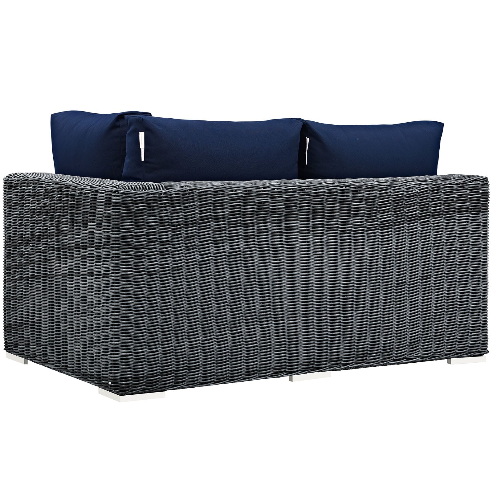 Summon Outdoor Patio Sunbrella® Right Arm Loveseat by Modway