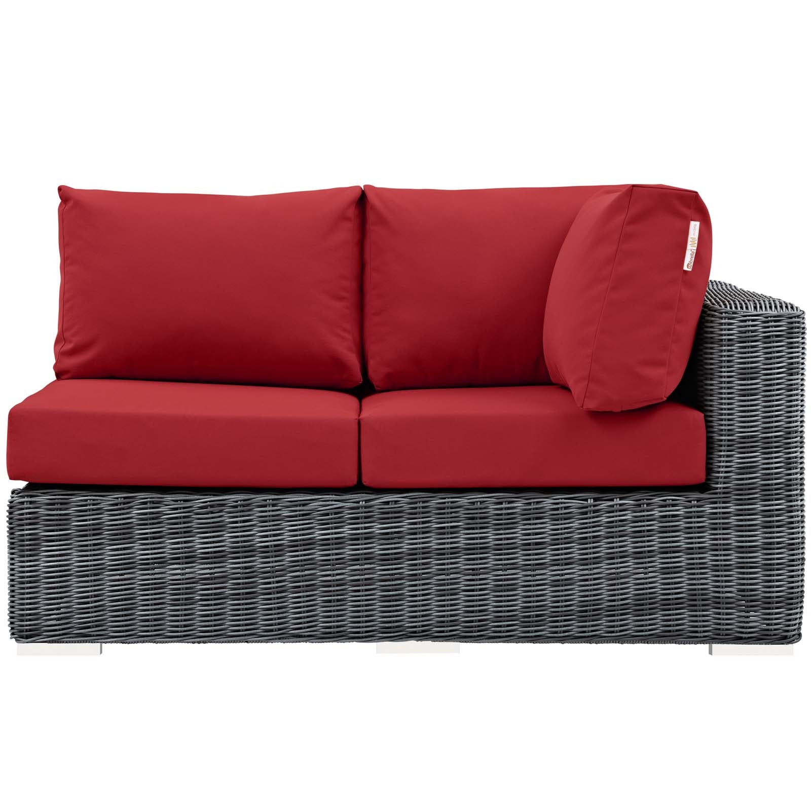 Summon Outdoor Patio Sunbrella® Right Arm Loveseat by Modway