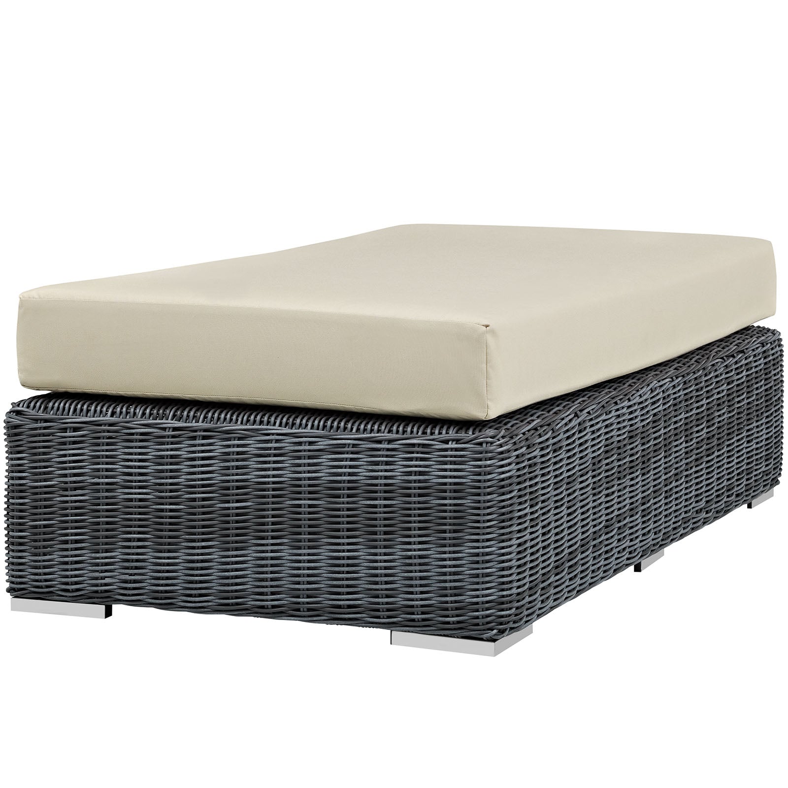 Summon Outdoor Patio Sunbrella® Rectangle Ottoman by Modway