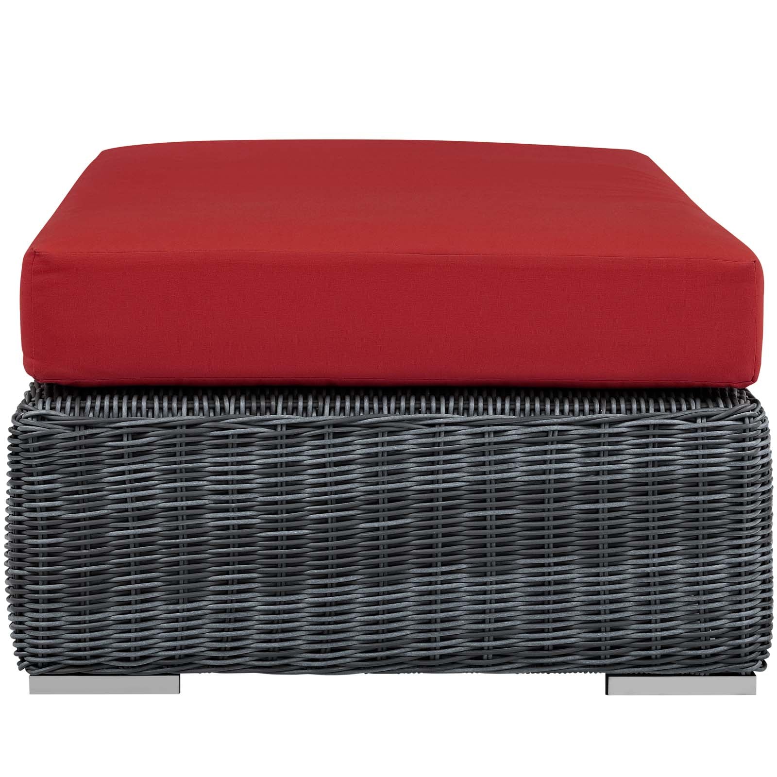 Summon Outdoor Patio Sunbrella® Rectangle Ottoman by Modway