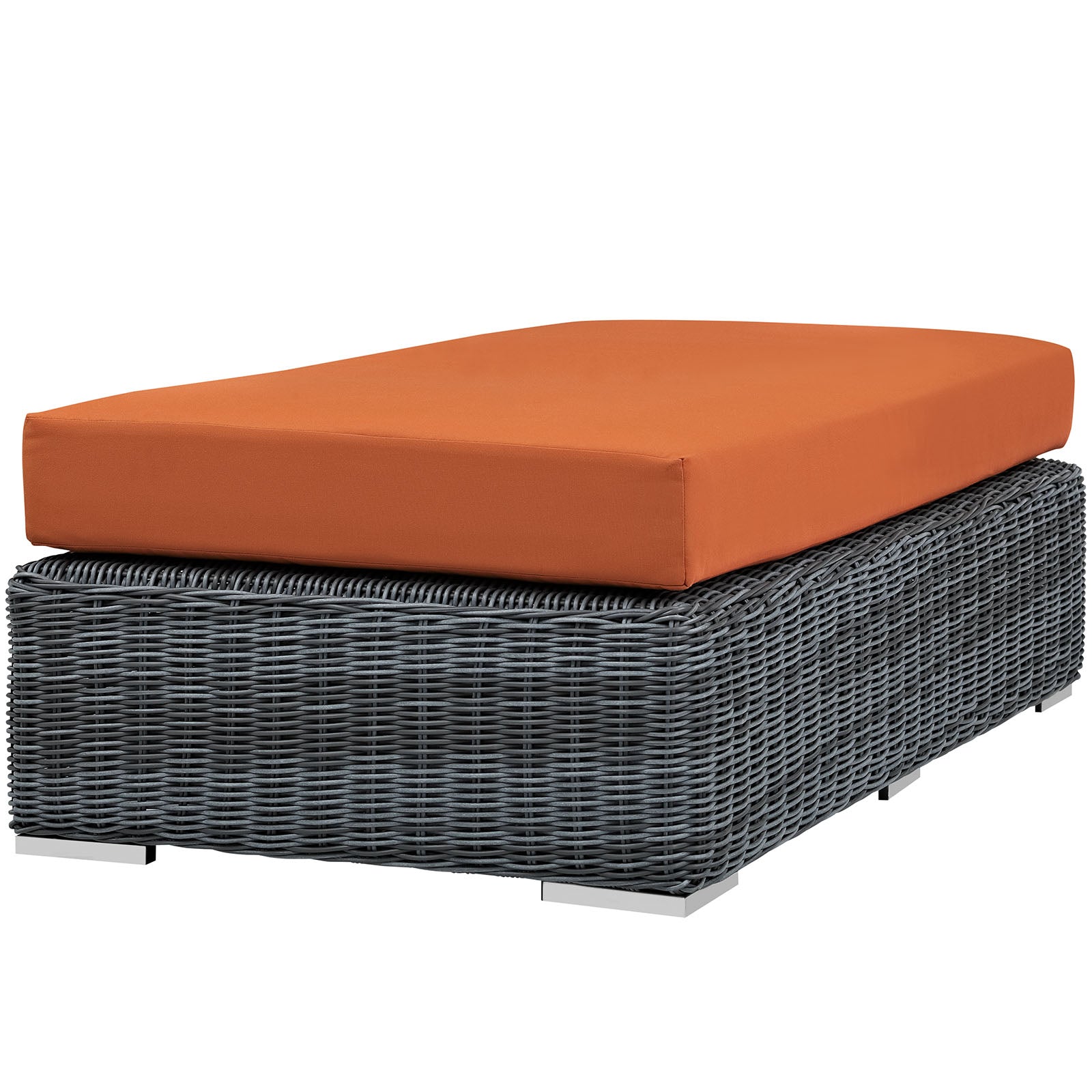 Summon Outdoor Patio Sunbrella® Rectangle Ottoman by Modway