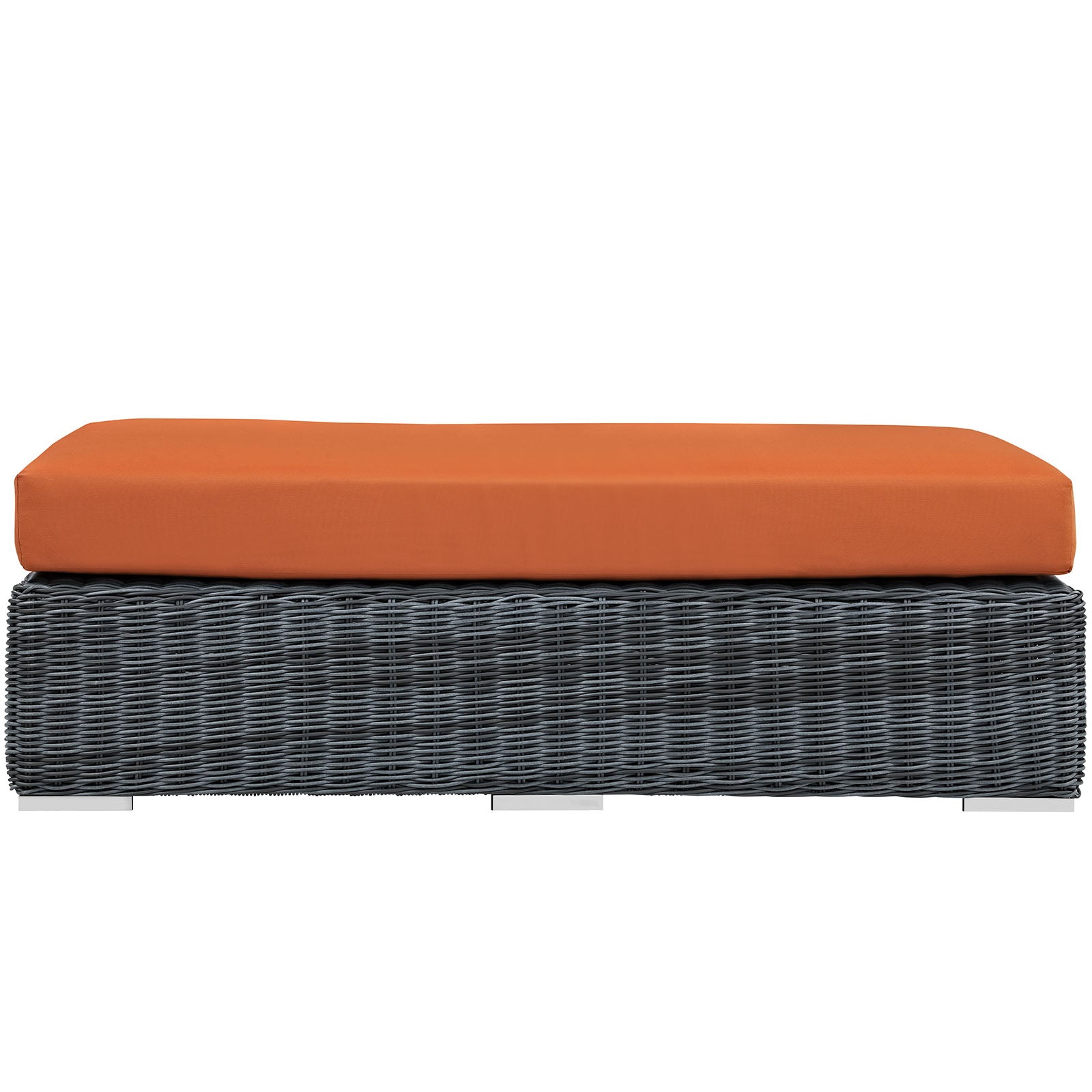 Summon Outdoor Patio Sunbrella® Rectangle Ottoman by Modway