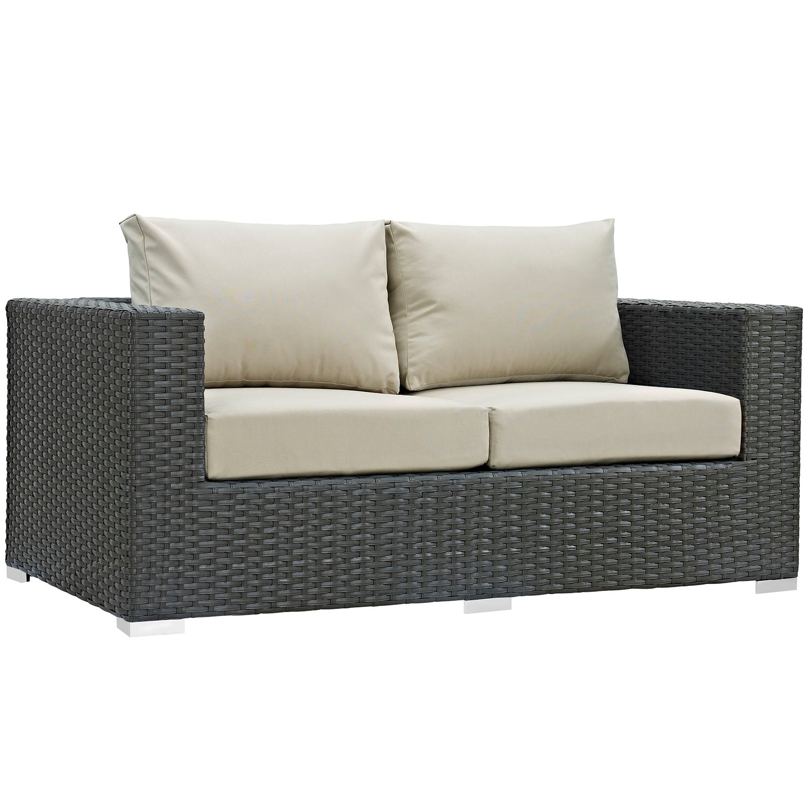 Sojourn 8 Piece Outdoor Patio Sunbrella® Sectional Set by Modway