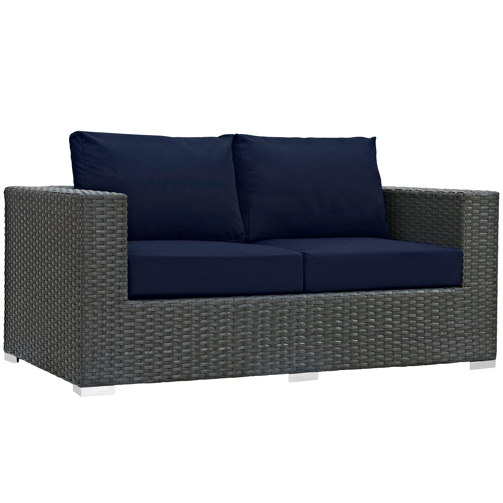 Sojourn 8 Piece Outdoor Patio Sunbrella® Sectional Set by Modway
