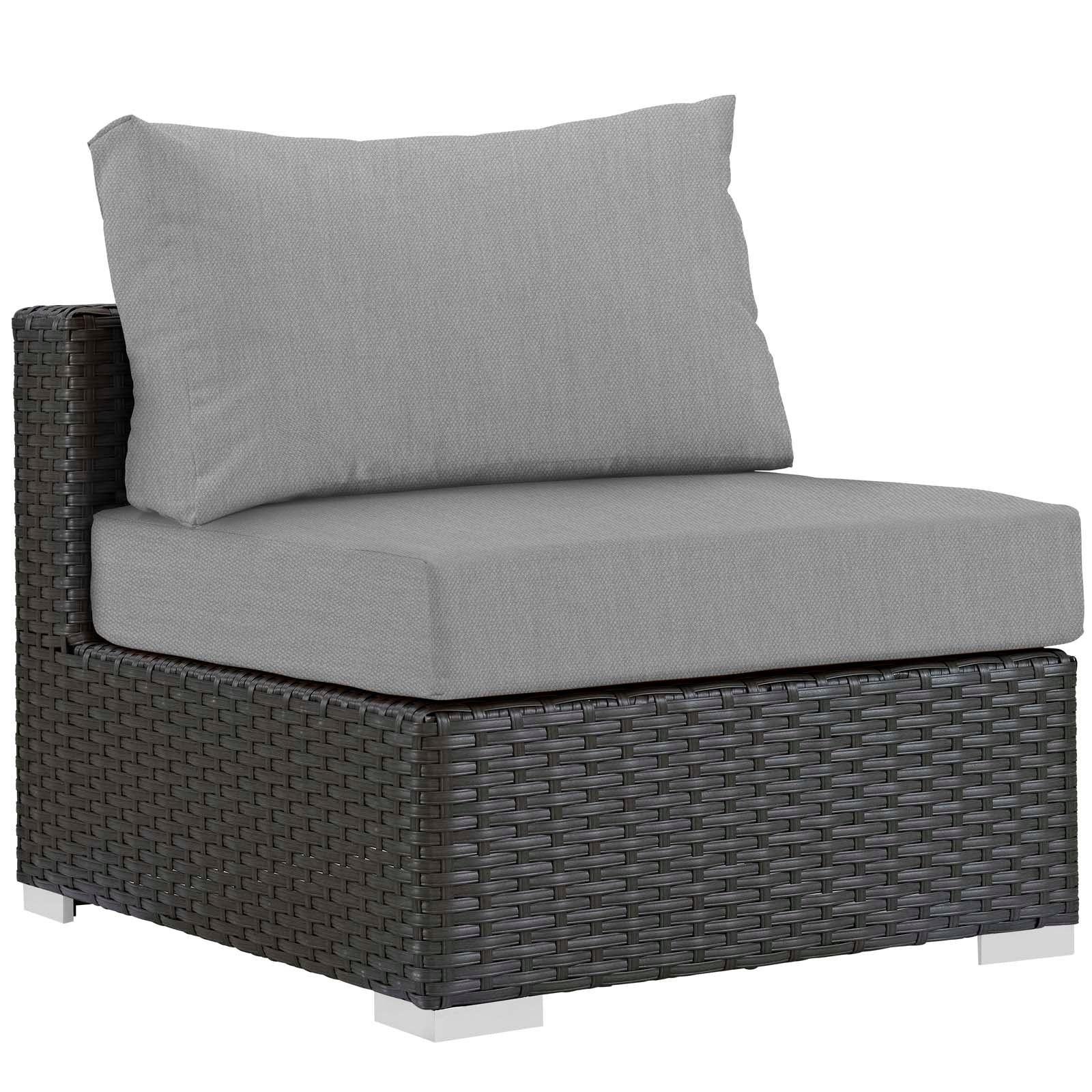 Sojourn 7 Piece Outdoor Patio Sunbrella® Sectional Set by Modway
