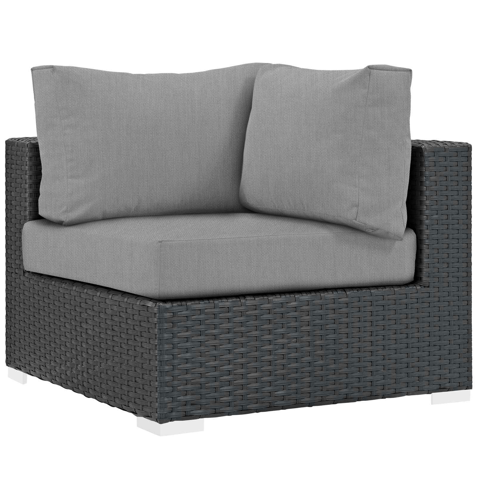 Sojourn 7 Piece Outdoor Patio Sunbrella® Sectional Set by Modway