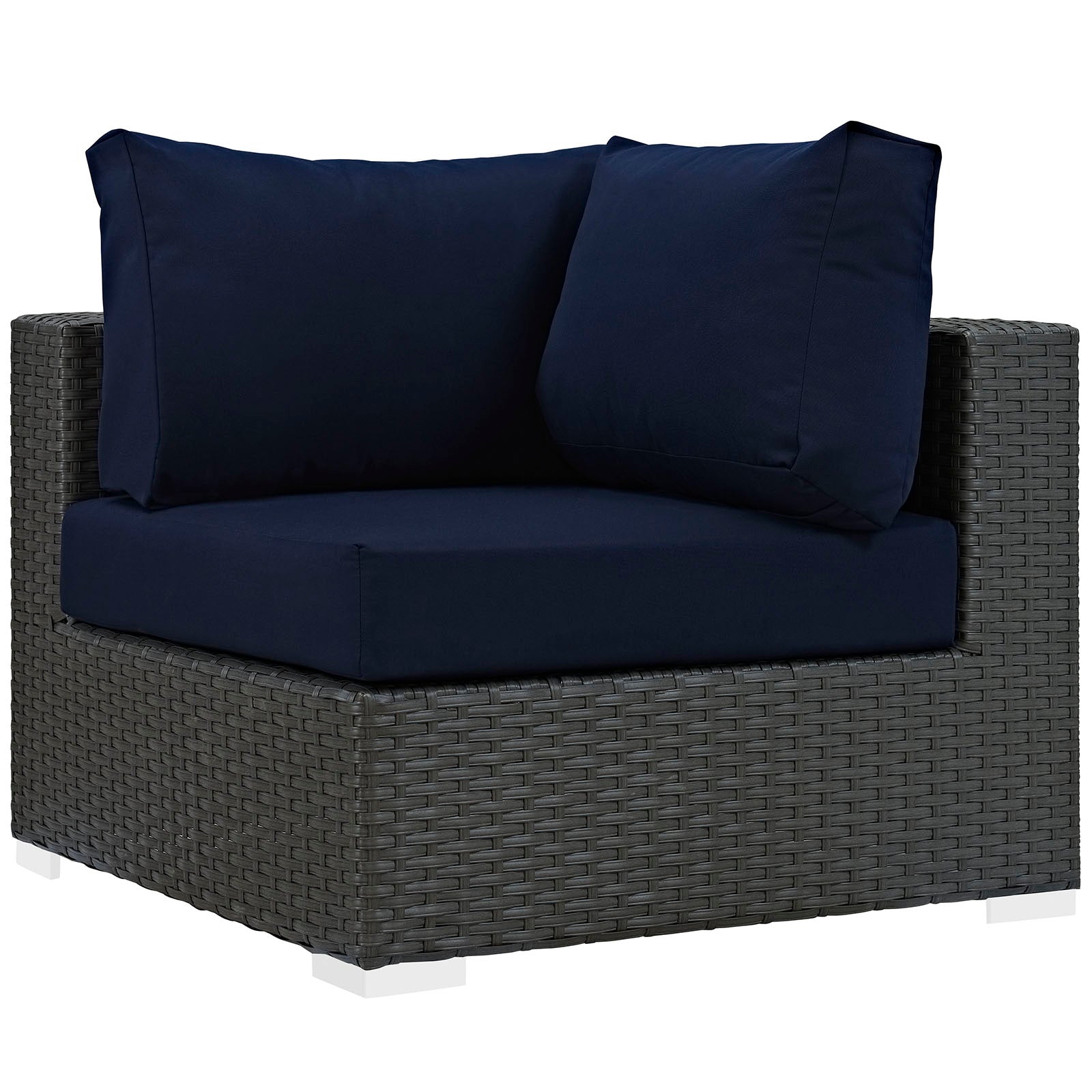 Sojourn 10 Piece Outdoor Patio Sunbrella® Sectional Set by Modway