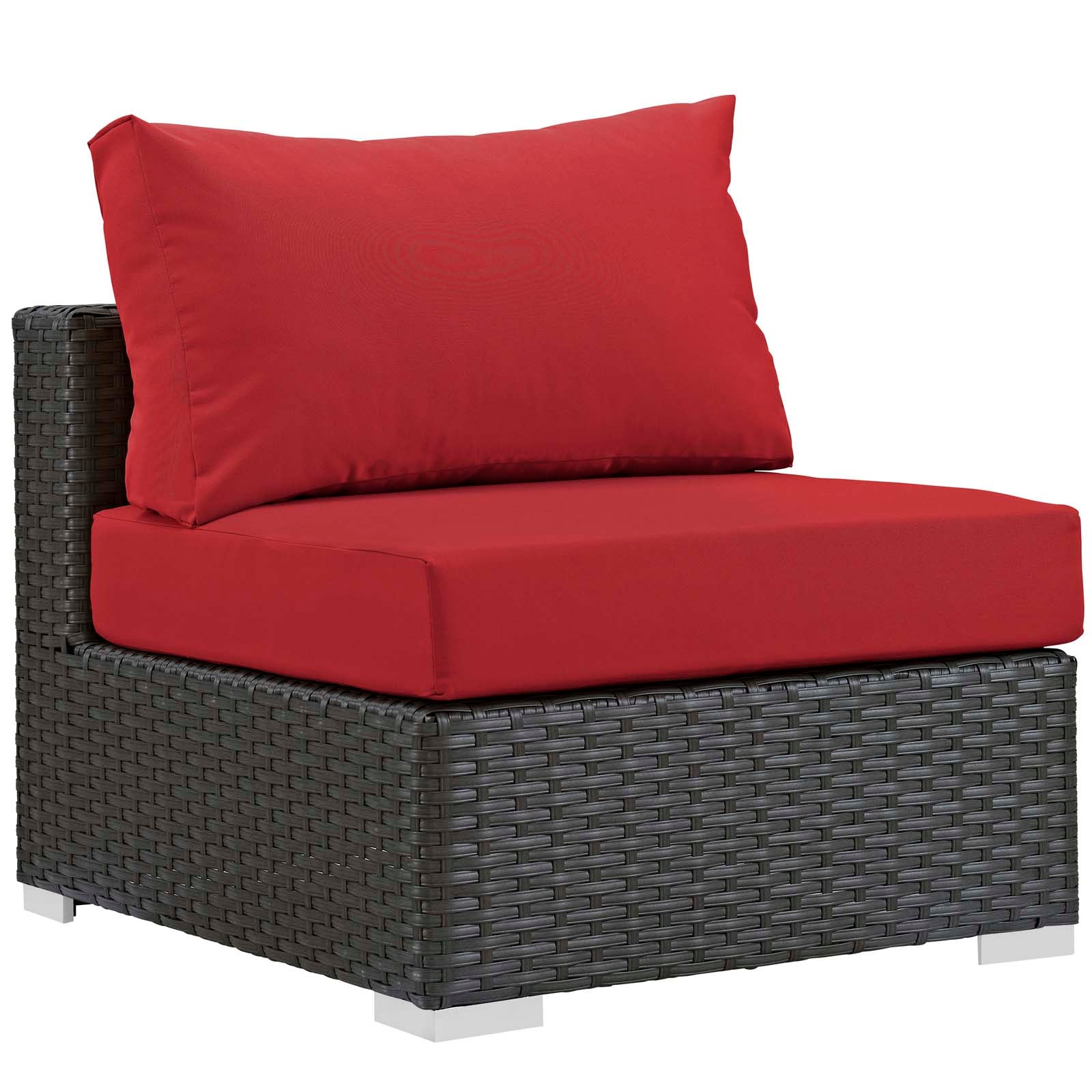 Sojourn 10 Piece Outdoor Patio Sunbrella® Sectional Set by Modway