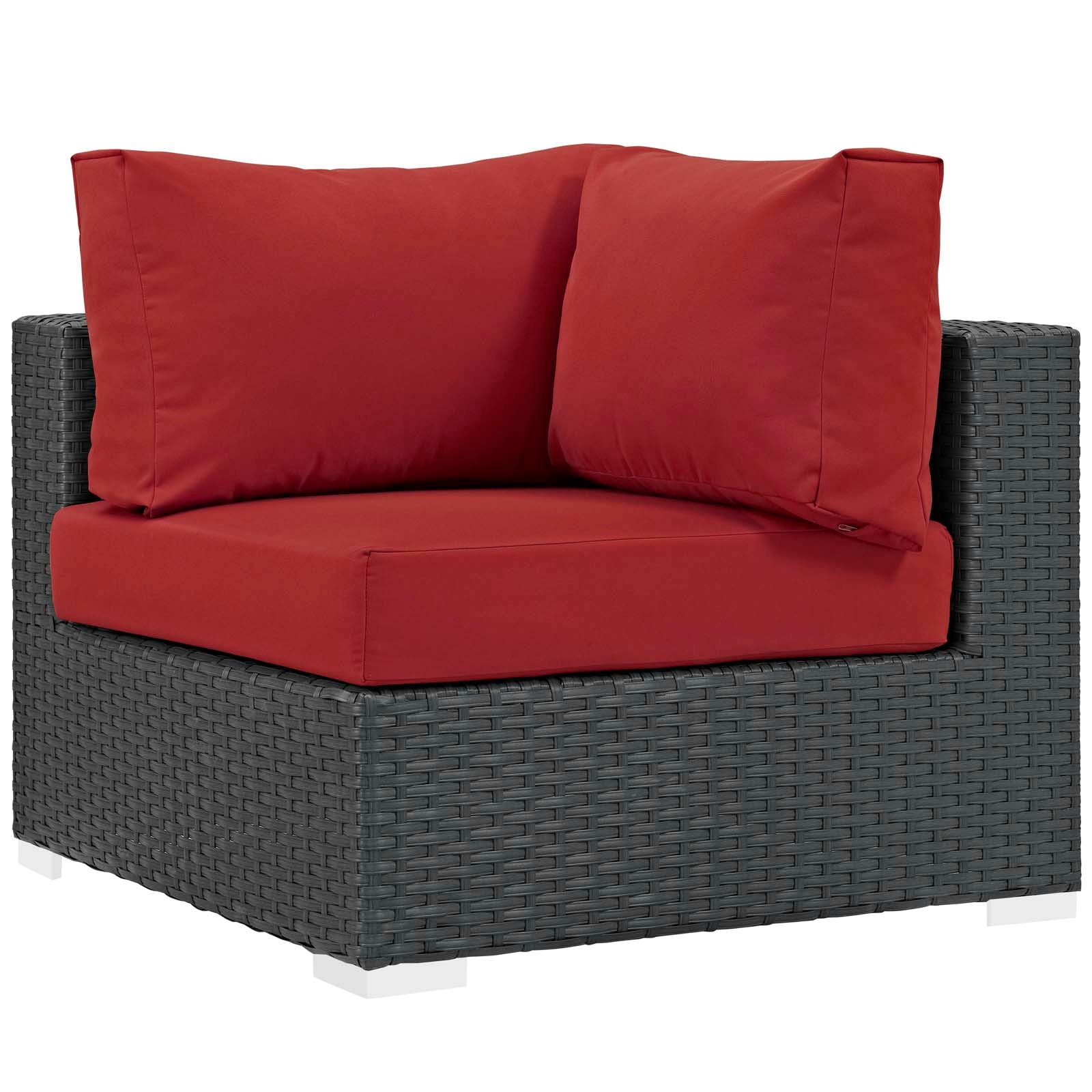 Sojourn 10 Piece Outdoor Patio Sunbrella® Sectional Set by Modway
