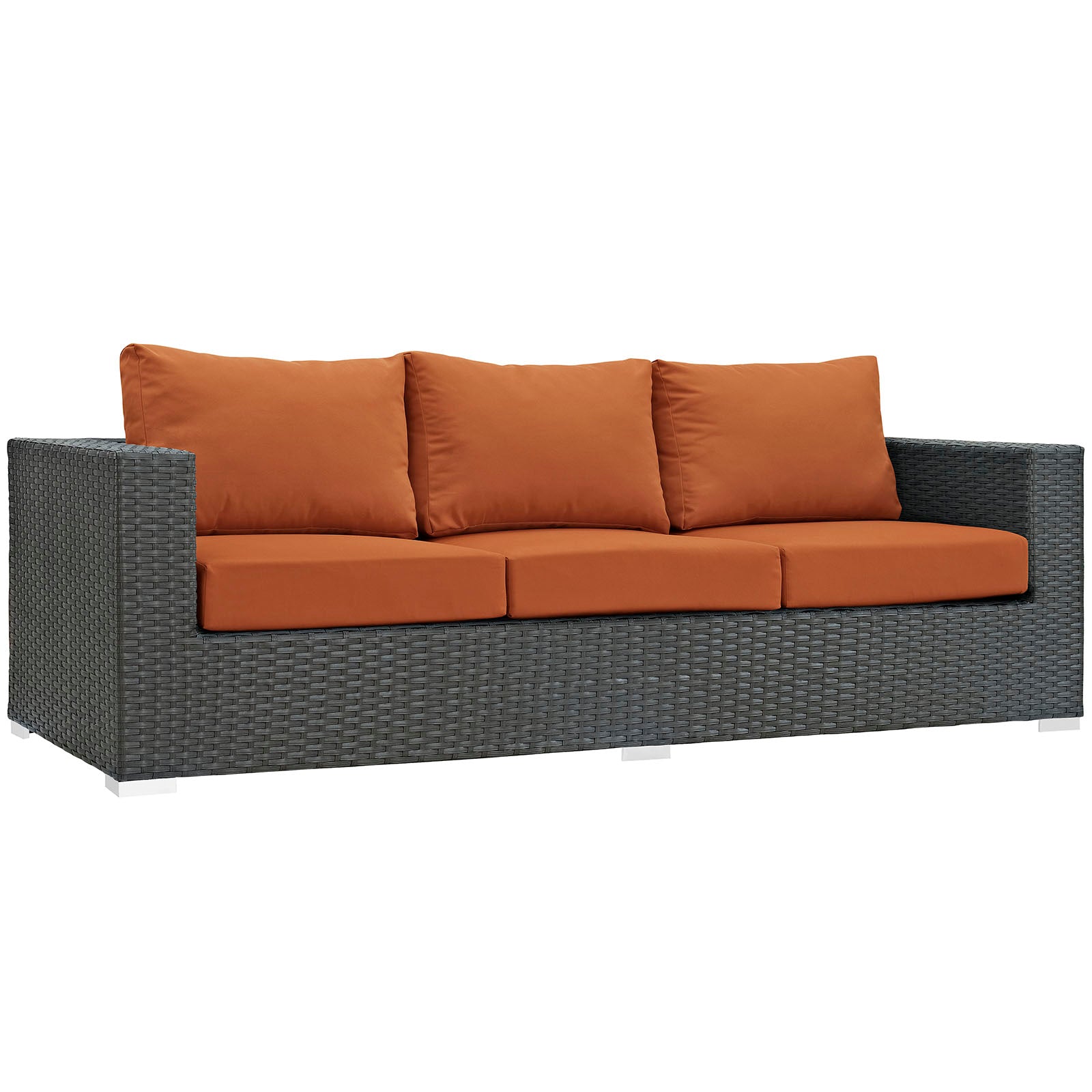 Sojourn 3 Piece Outdoor Patio Sunbrella® Sectional Set by Modway