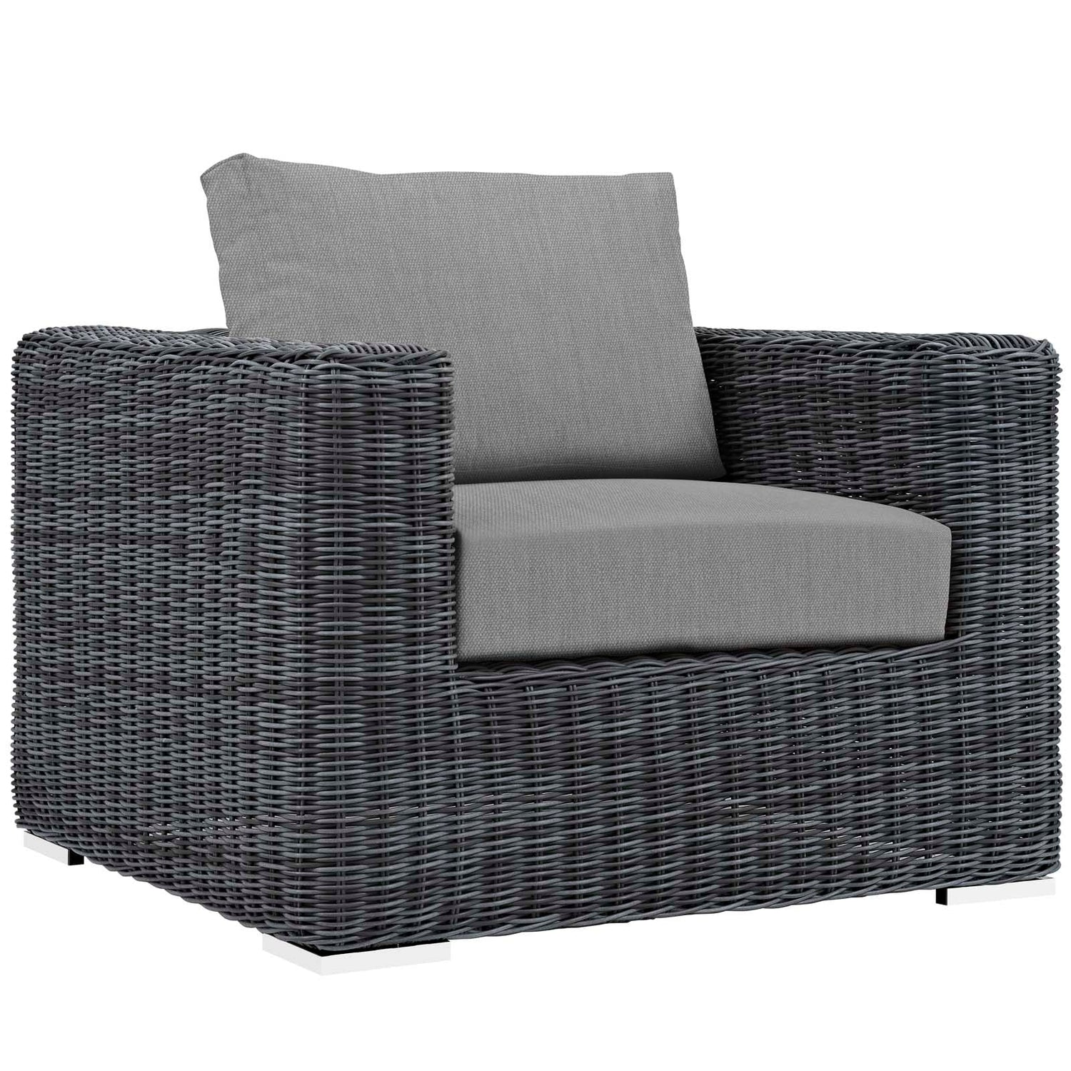 Summon 3 Piece Outdoor Patio Sunbrella® Sectional Set by Modway
