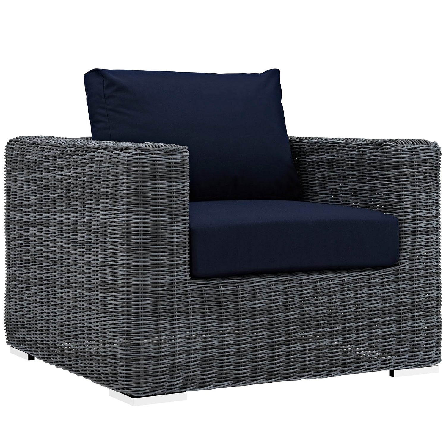 Summon 3 Piece Outdoor Patio Sunbrella® Sectional Set by Modway