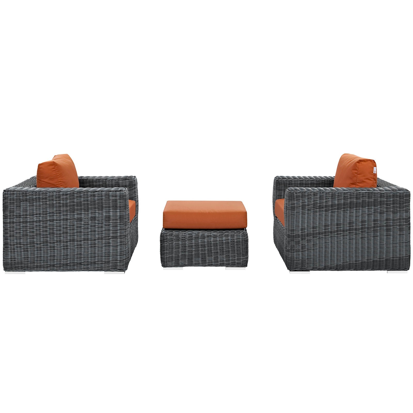 Summon 3 Piece Outdoor Patio Sunbrella® Sectional Set by Modway
