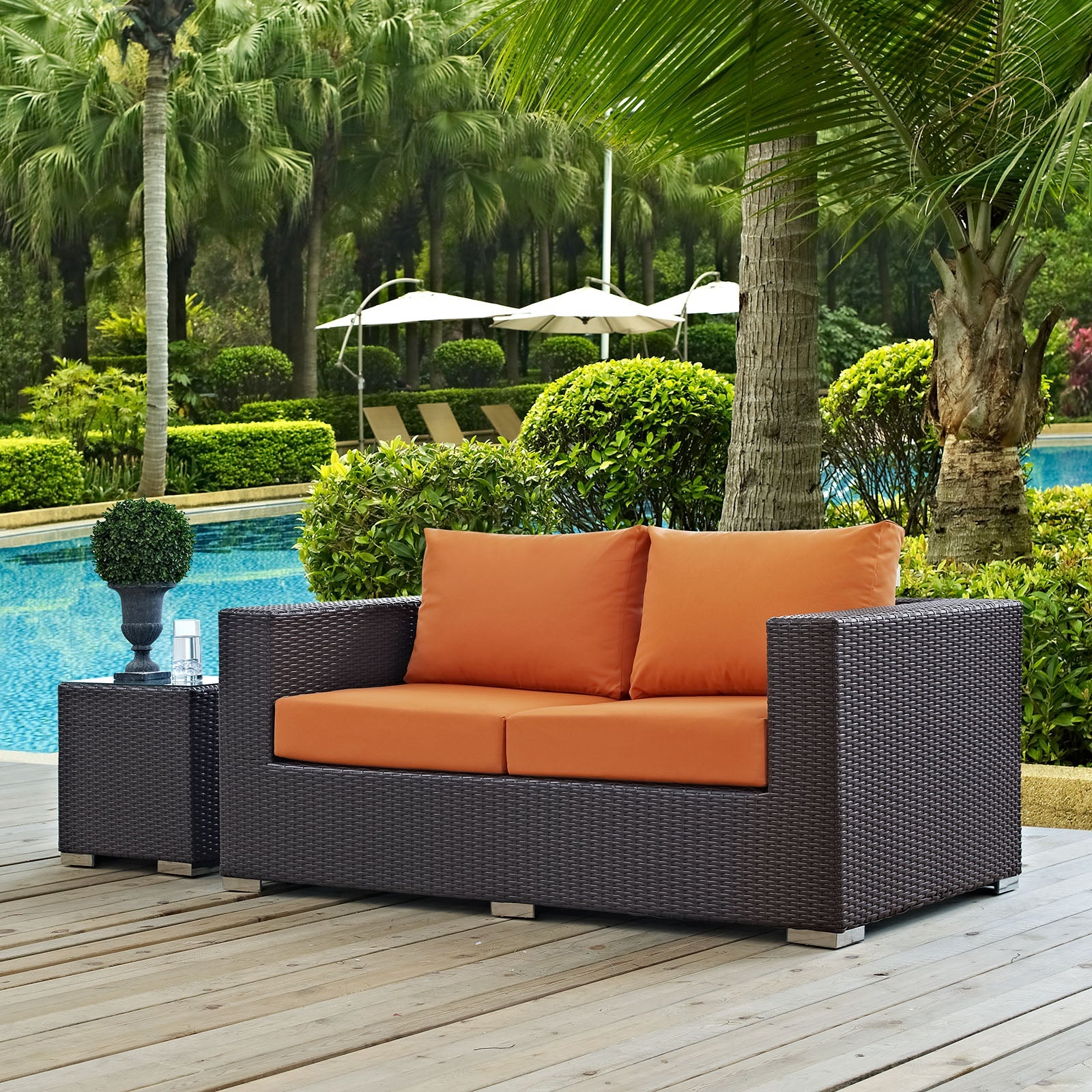Convene Outdoor Patio Loveseat by Modway
