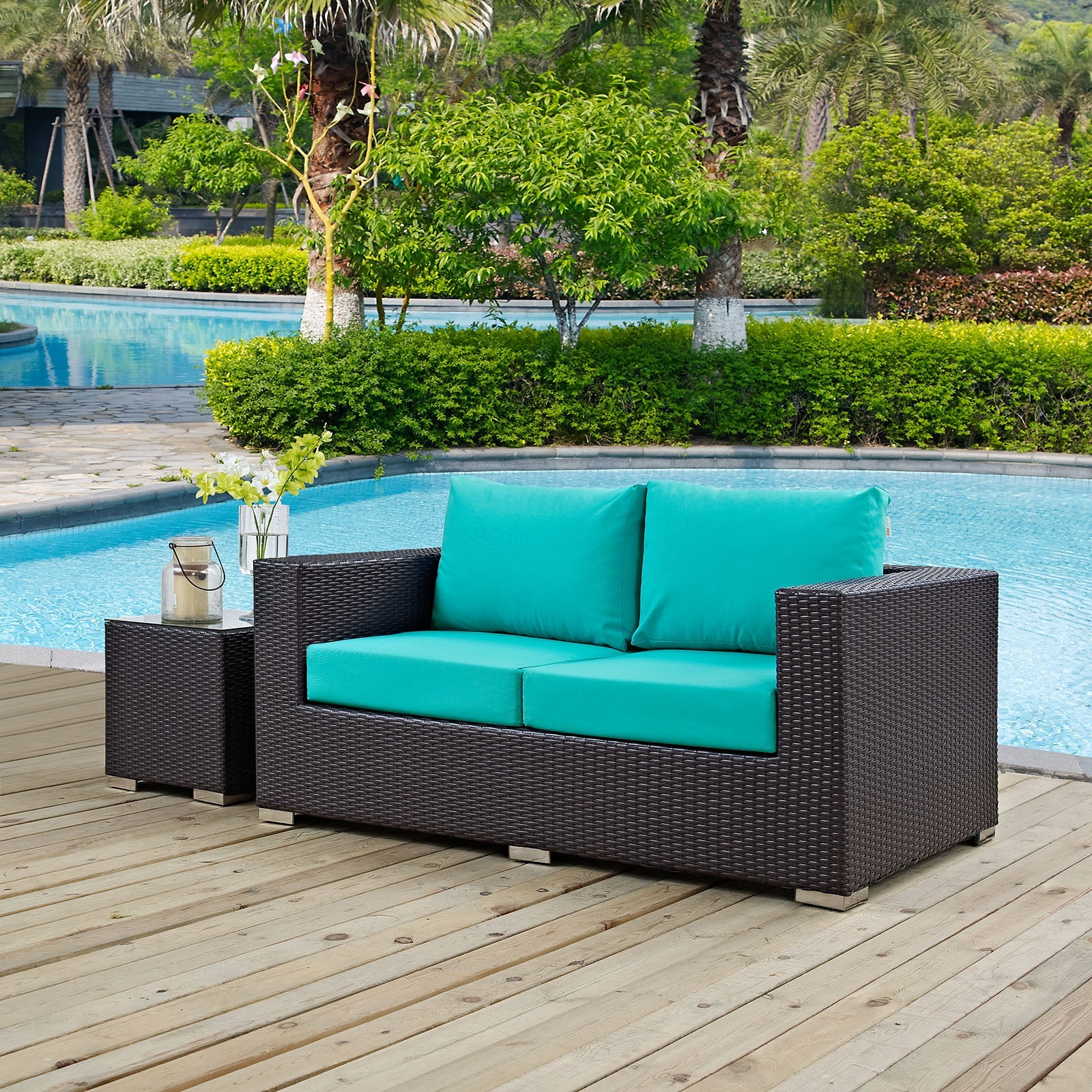 Convene Outdoor Patio Loveseat by Modway