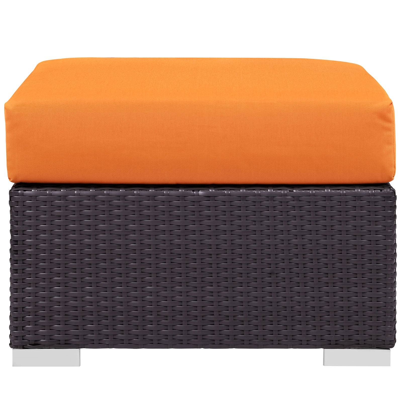 Convene Outdoor Patio Fabric Square Ottoman by Modway