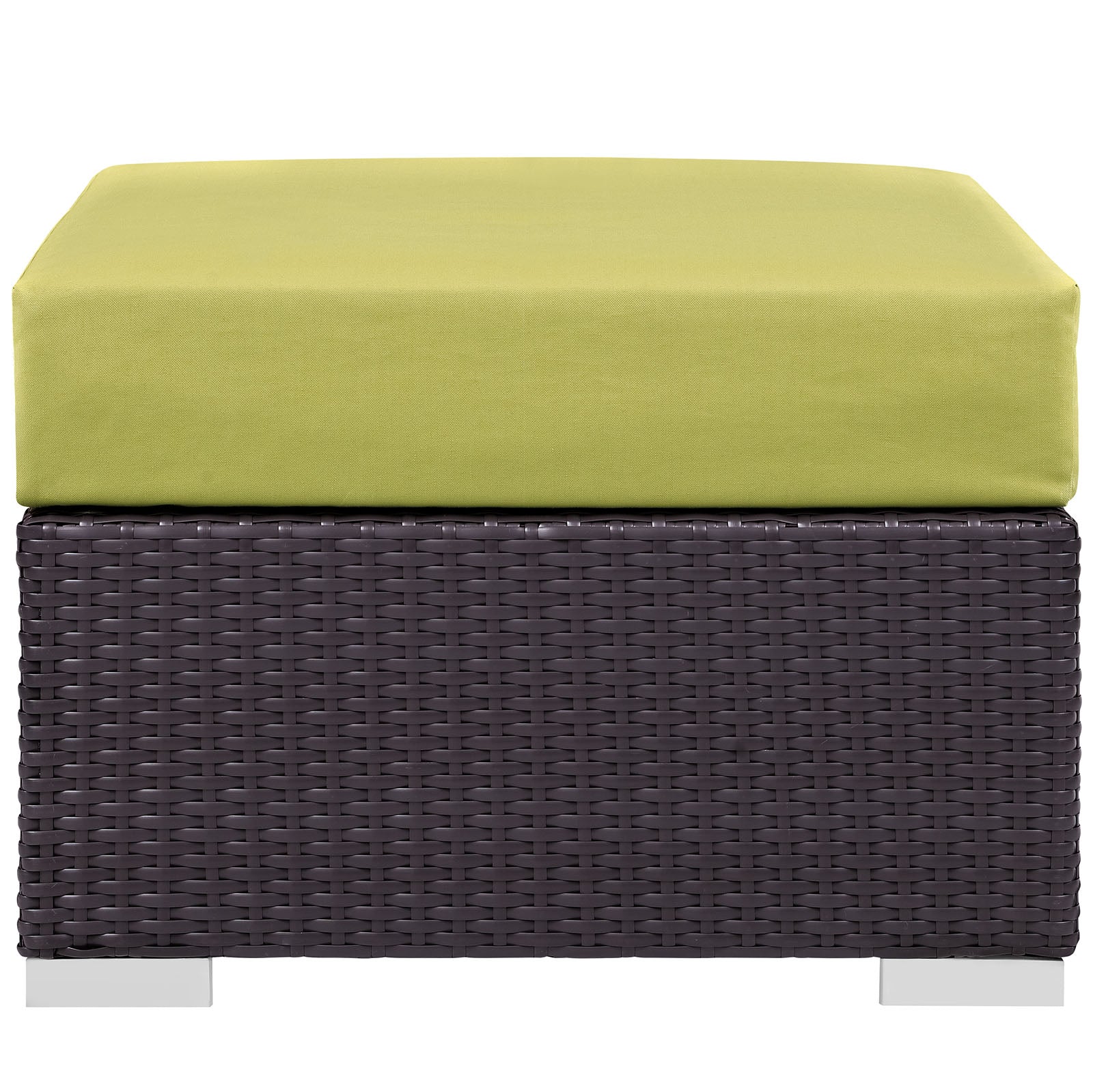 Convene Outdoor Patio Fabric Square Ottoman by Modway