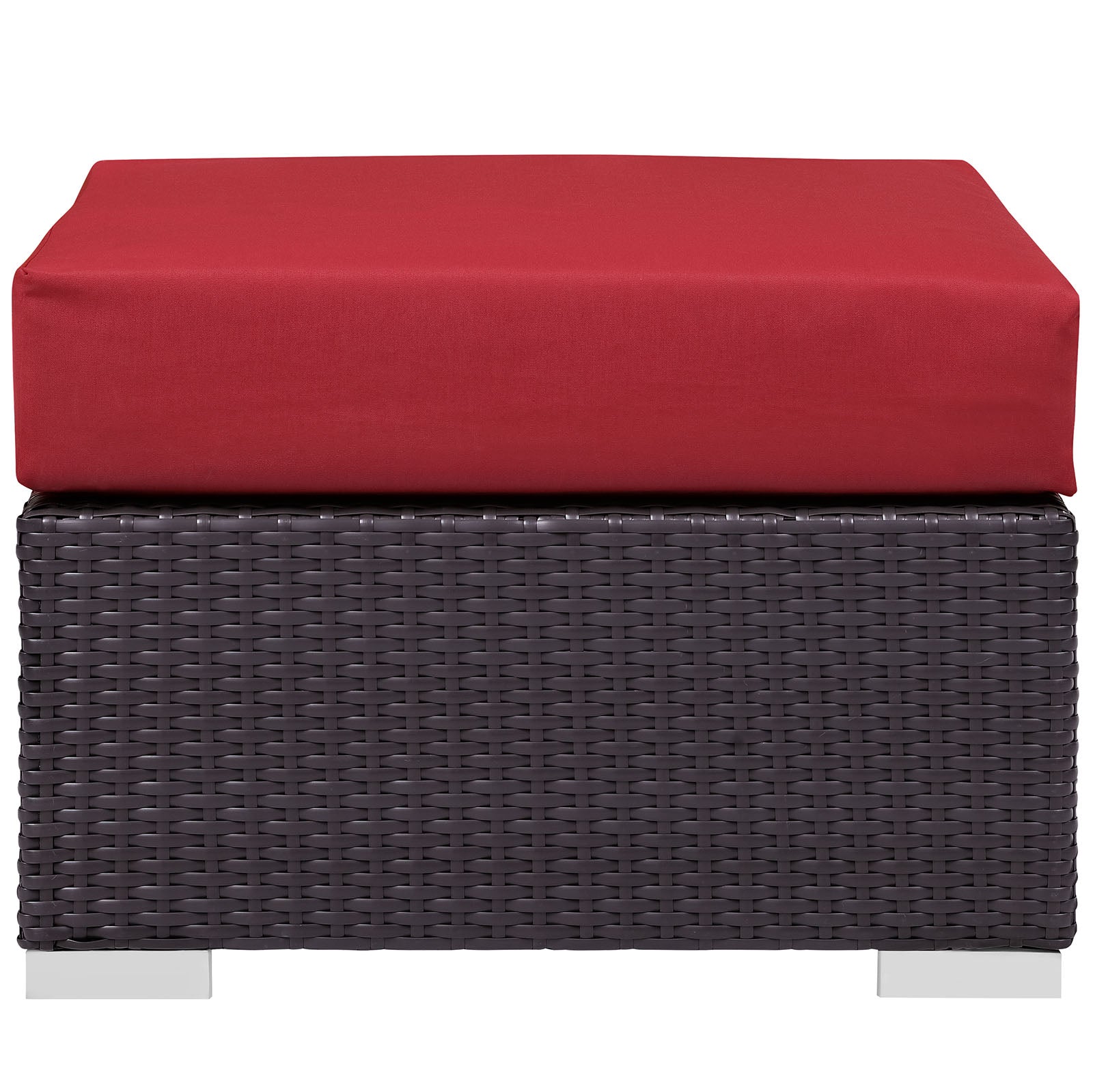 Convene Outdoor Patio Fabric Square Ottoman by Modway