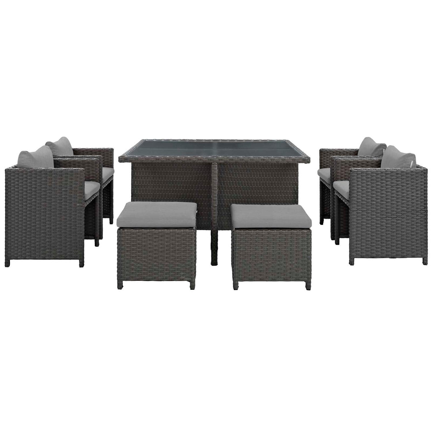 Sojourn 9 Piece Outdoor Patio Sunbrella® Dining Set by Modway