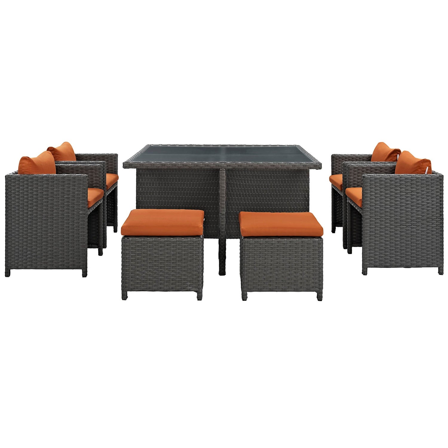 Sojourn 9 Piece Outdoor Patio Sunbrella® Dining Set by Modway