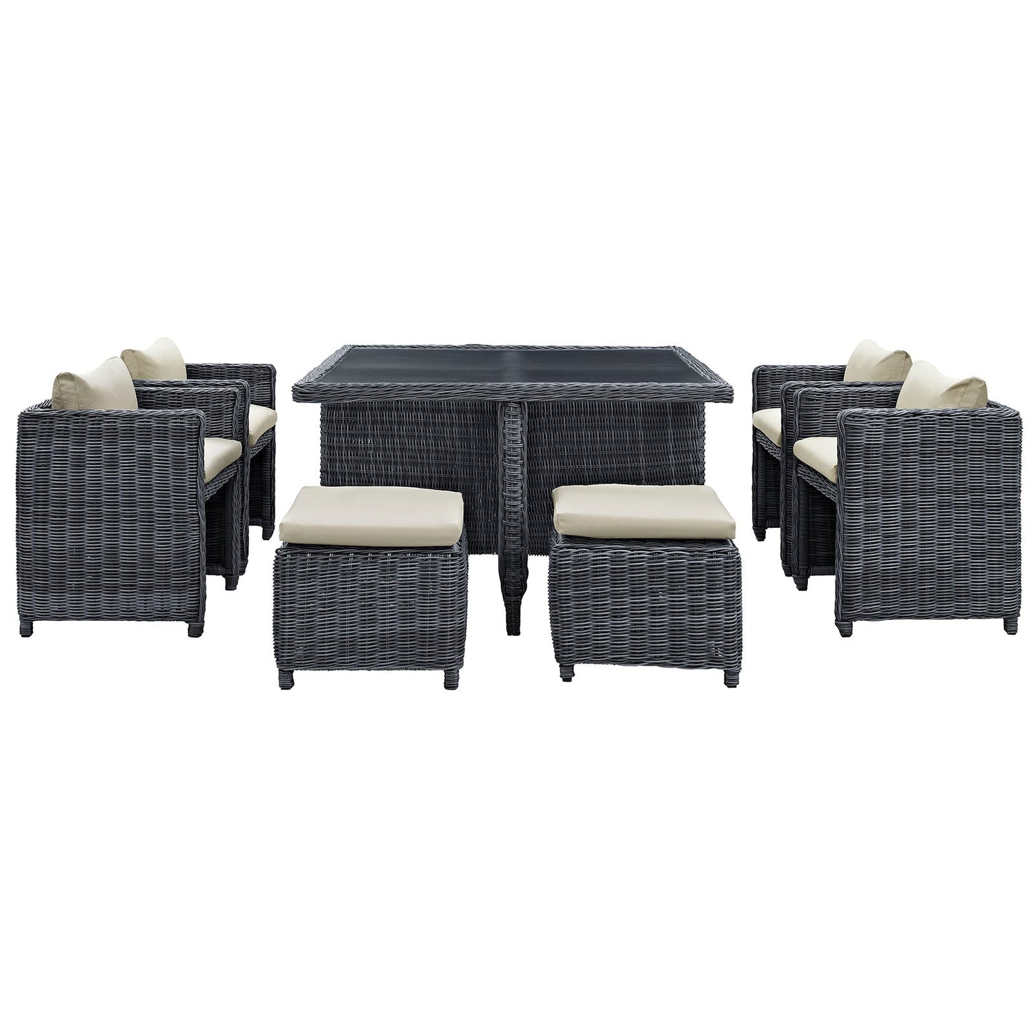 Summon 9 Piece Outdoor Patio Sunbrella® Dining Set by Modway