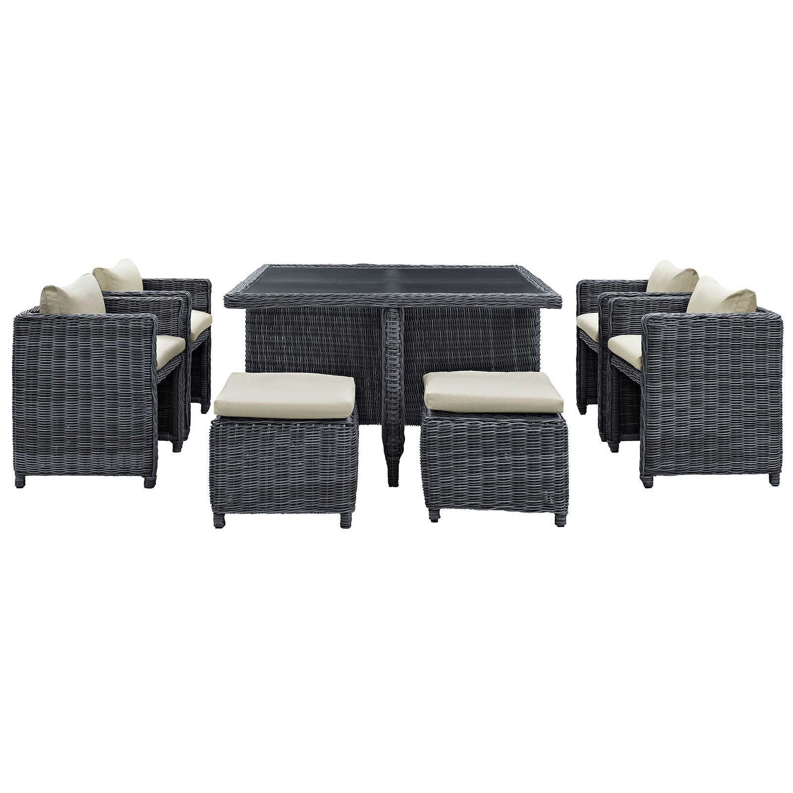 Summon 9 Piece Outdoor Patio Sunbrella® Dining Set by Modway