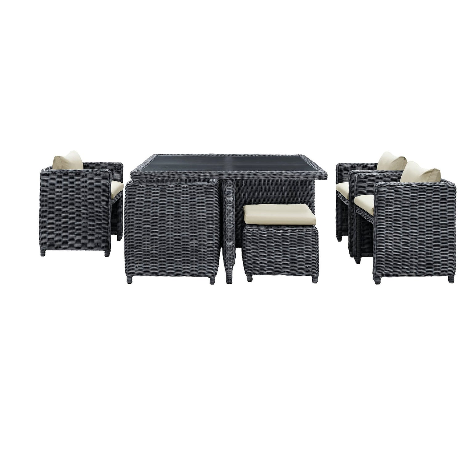 Summon 9 Piece Outdoor Patio Sunbrella® Dining Set by Modway