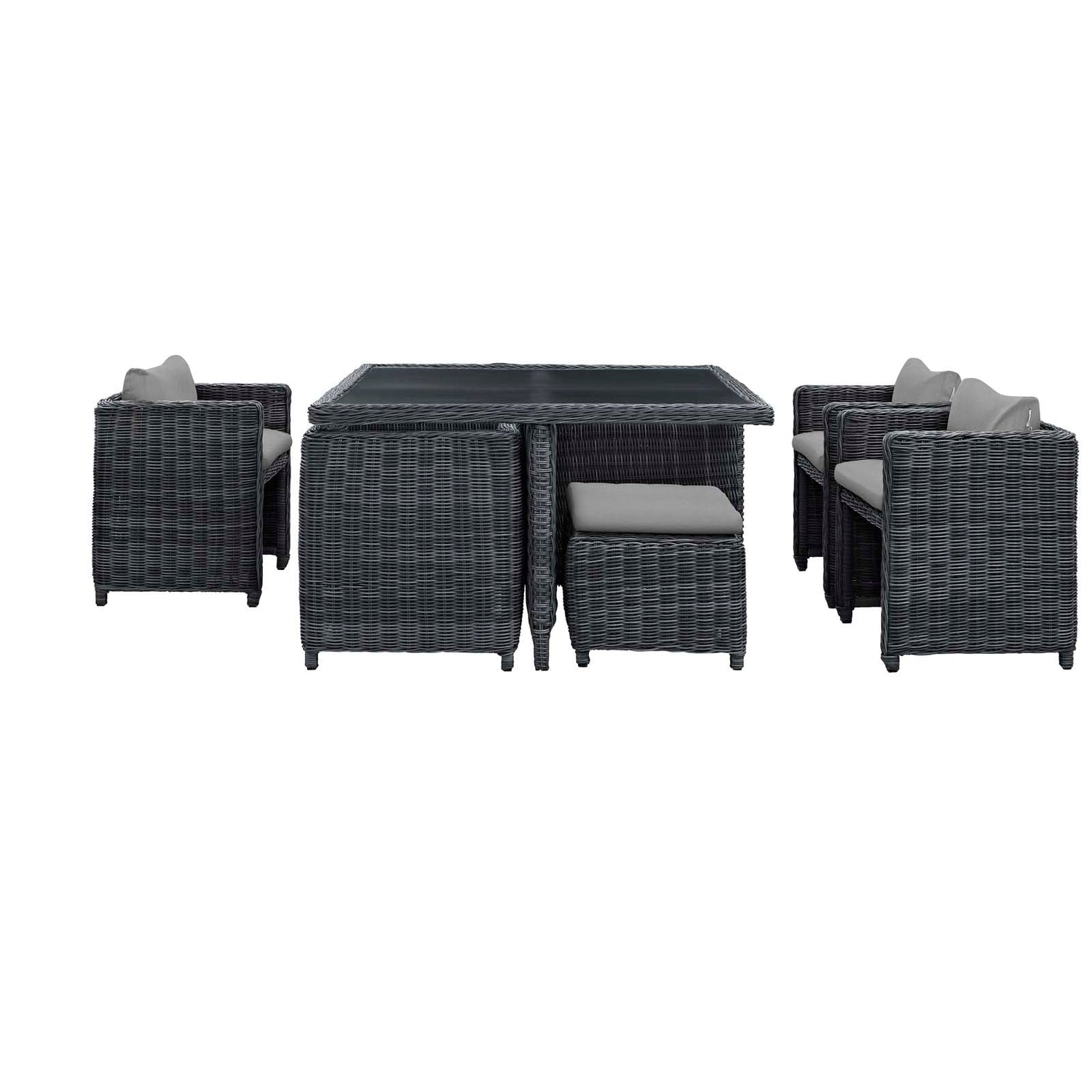 Summon 9 Piece Outdoor Patio Sunbrella® Dining Set by Modway