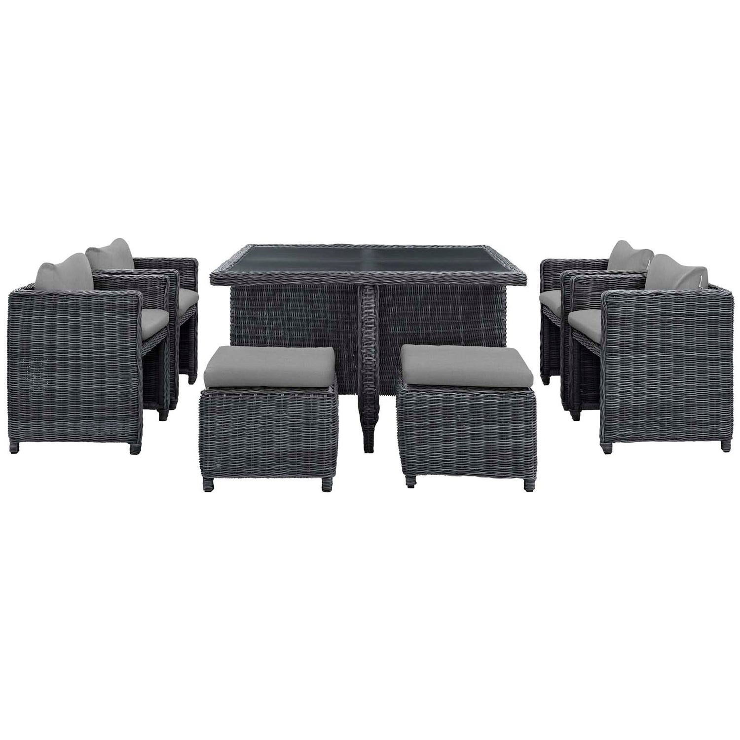 Summon 9 Piece Outdoor Patio Sunbrella® Dining Set by Modway