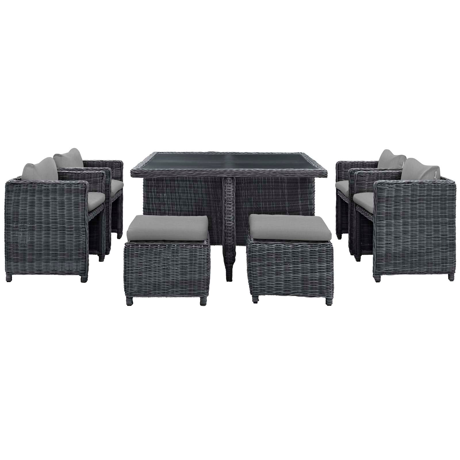 Summon 9 Piece Outdoor Patio Sunbrella® Dining Set by Modway