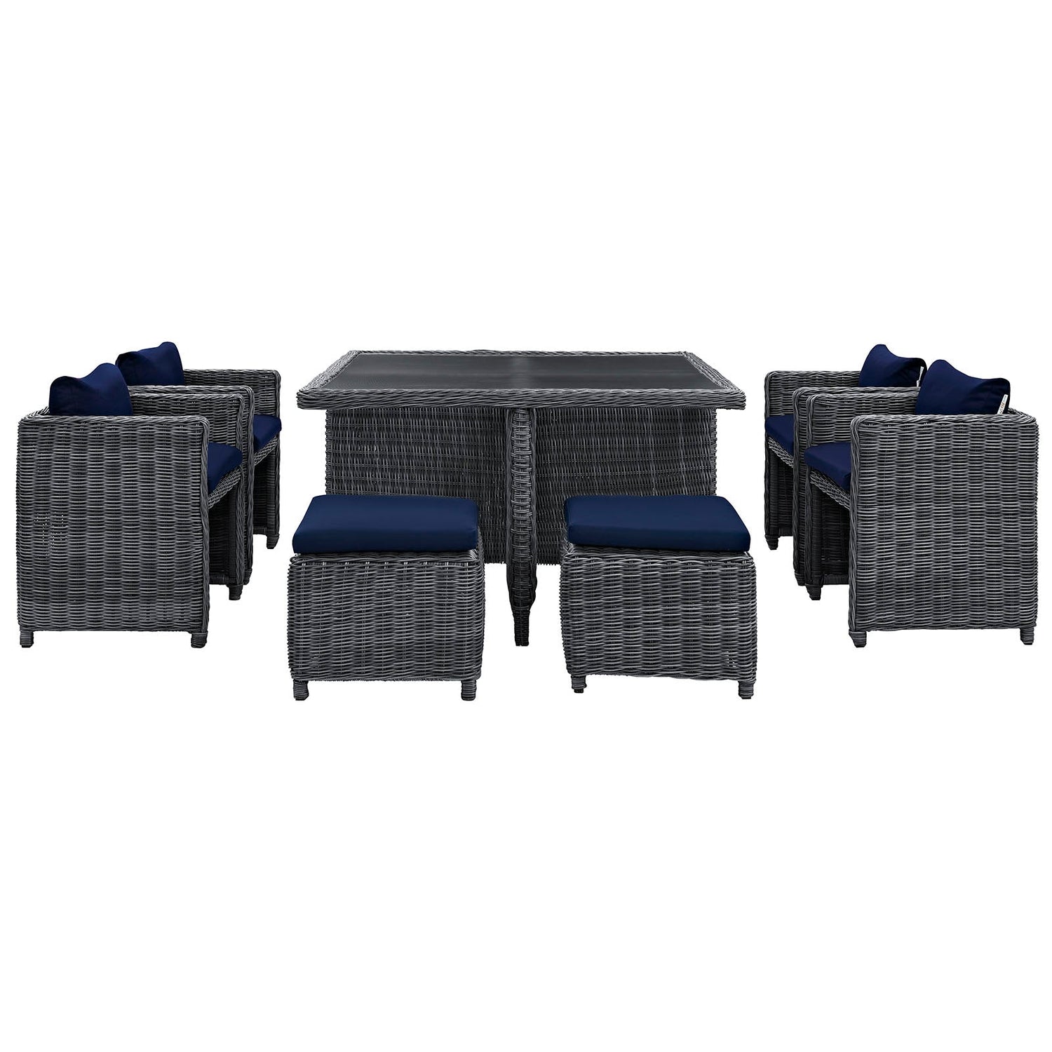Summon 9 Piece Outdoor Patio Sunbrella® Dining Set by Modway