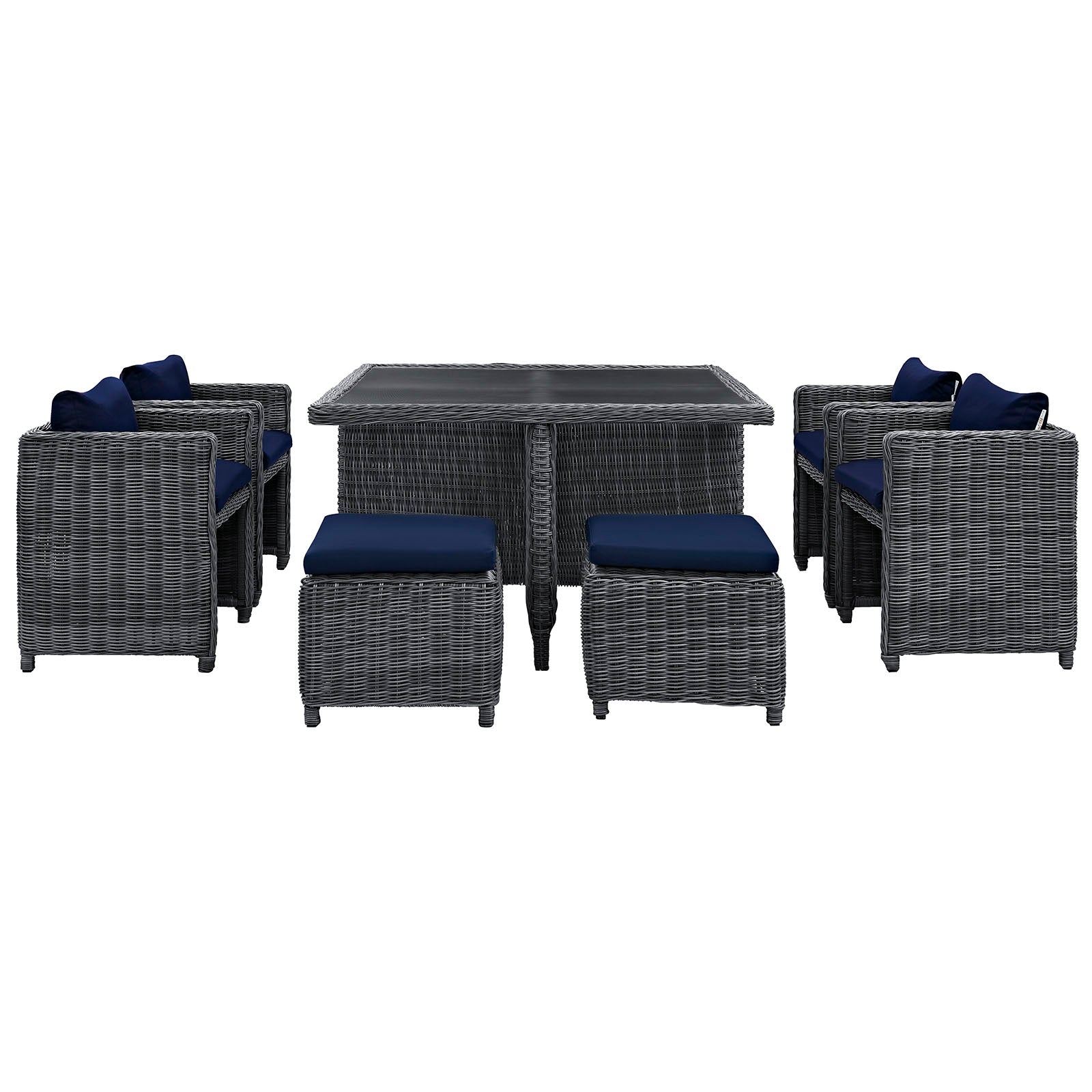 Summon 9 Piece Outdoor Patio Sunbrella® Dining Set by Modway