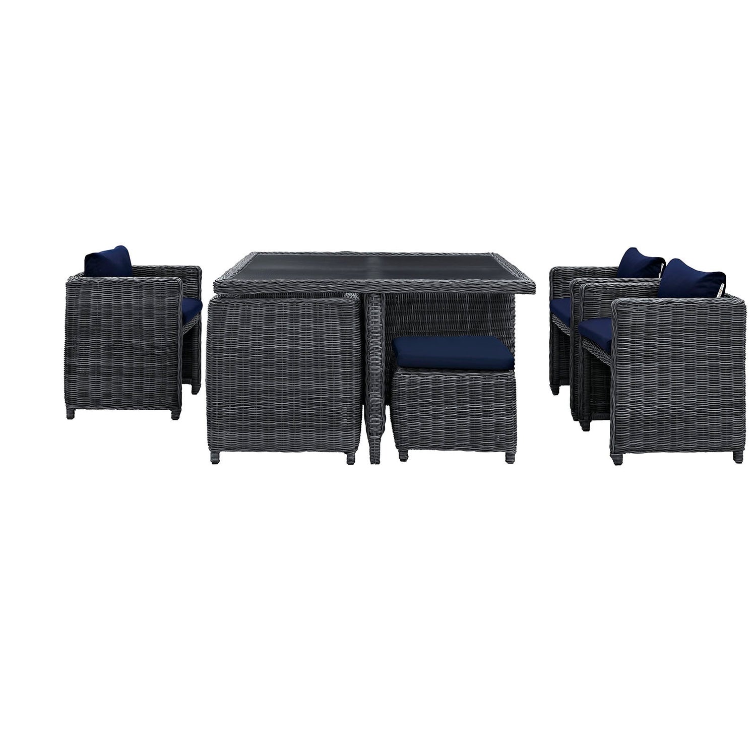 Summon 9 Piece Outdoor Patio Sunbrella® Dining Set by Modway