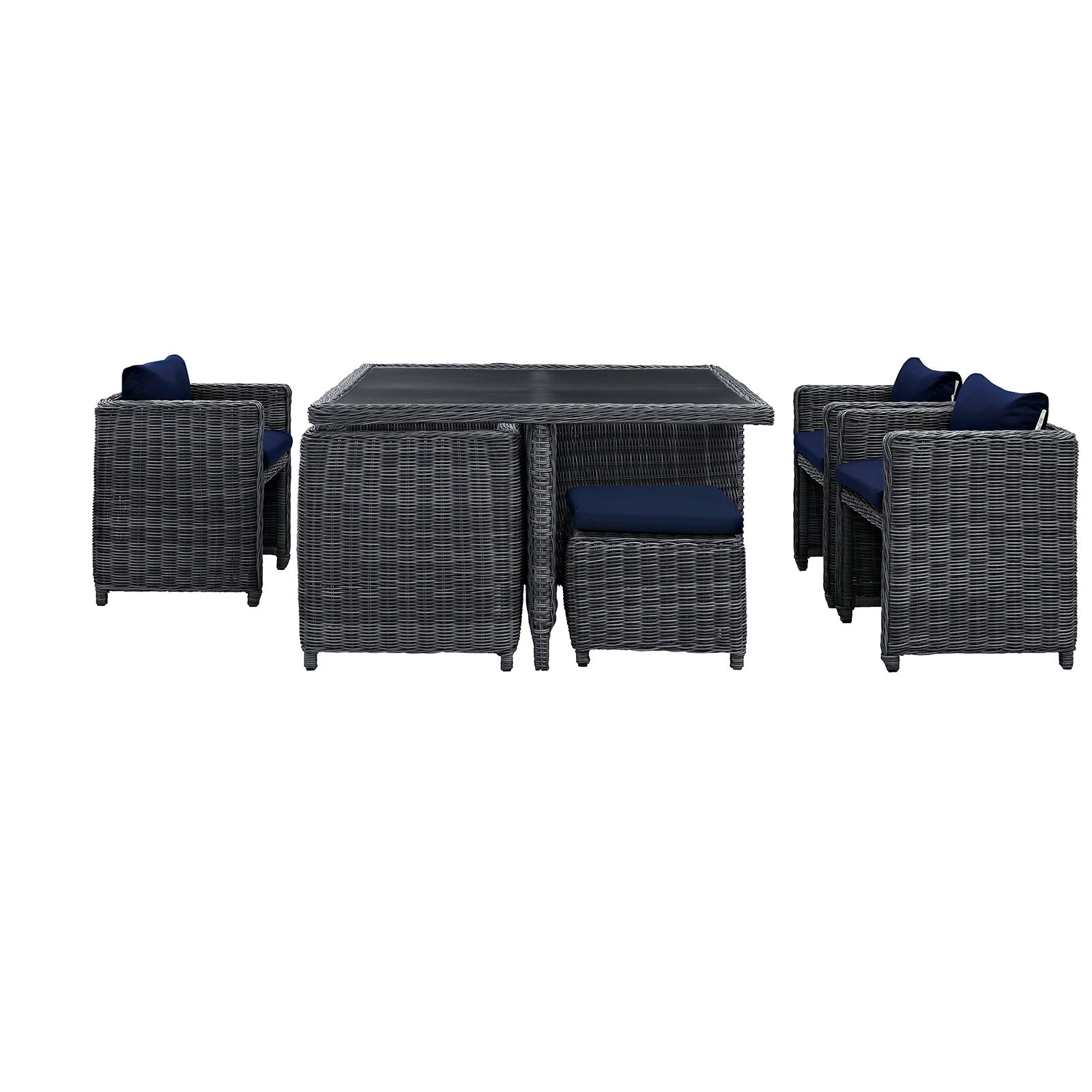 Summon 9 Piece Outdoor Patio Sunbrella® Dining Set by Modway