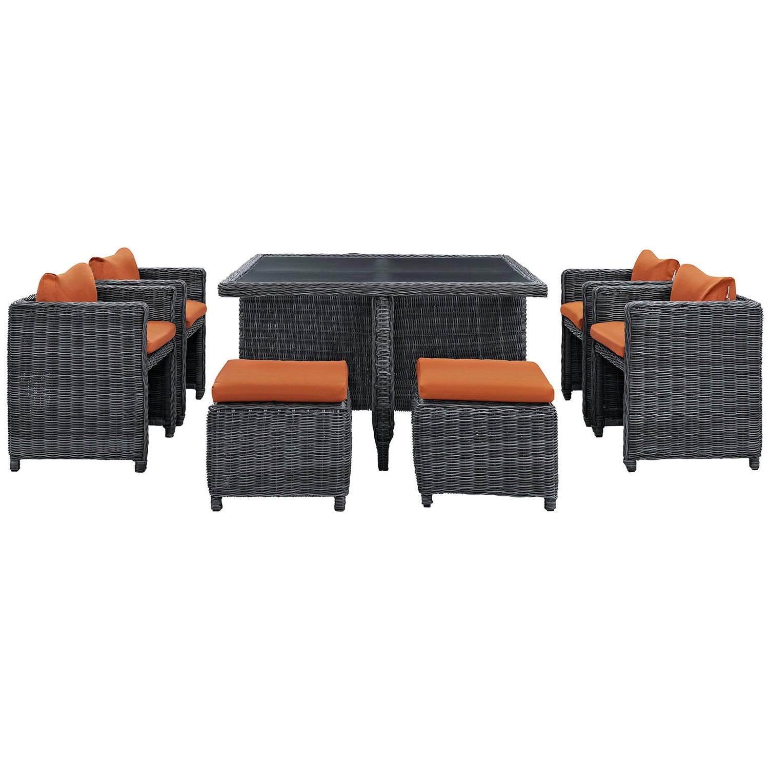 Summon 9 Piece Outdoor Patio Sunbrella® Dining Set by Modway