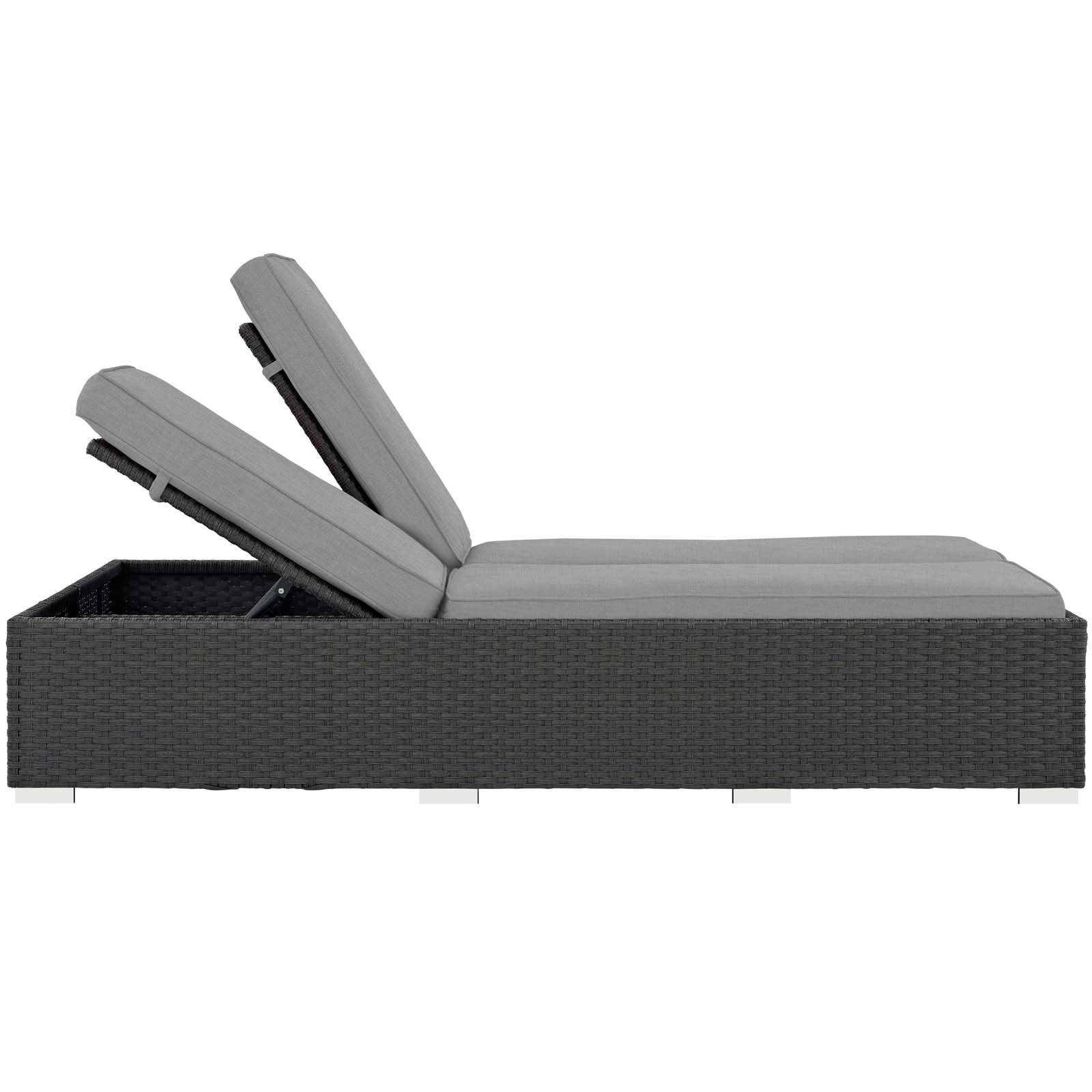 Sojourn Outdoor Patio Sunbrella® Double Chaise by Modway