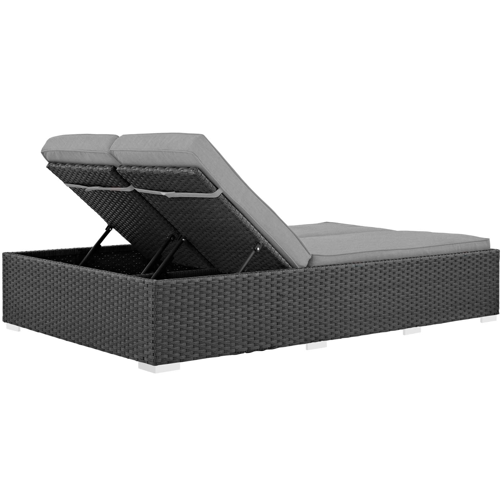 Sojourn Outdoor Patio Sunbrella® Double Chaise by Modway