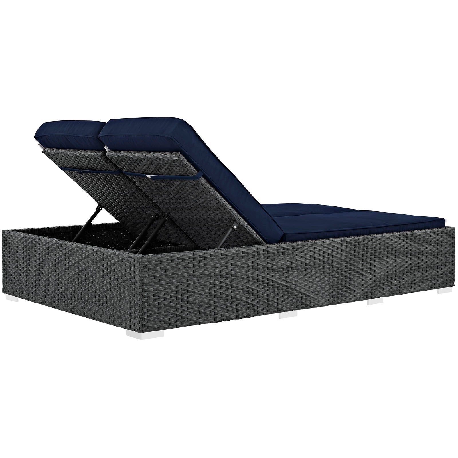 Sojourn Outdoor Patio Sunbrella® Double Chaise by Modway
